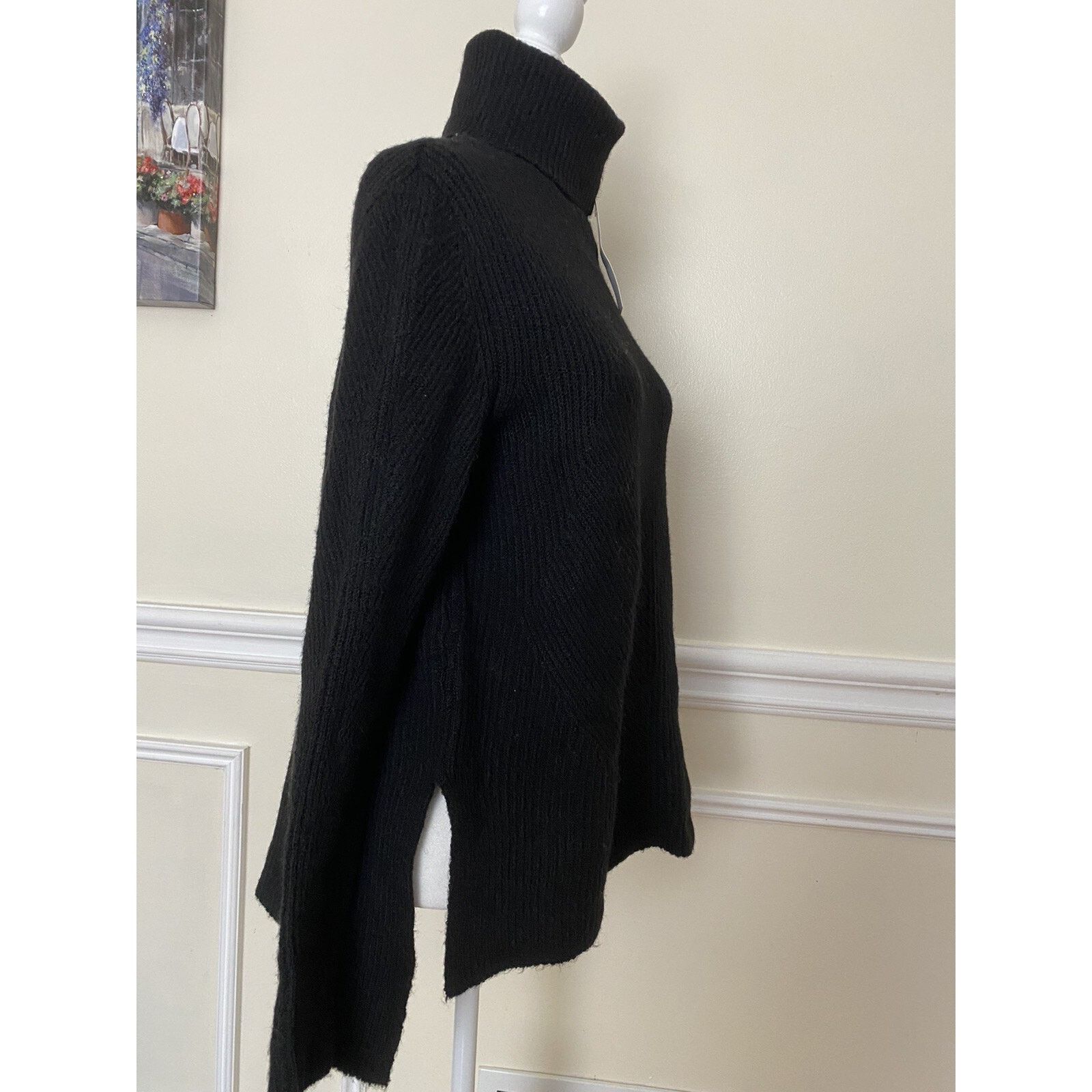 Romeo Gigli SWEET ROMEO Abstract Rib Turtleneck Tunic size XS A003065 Size XS / US 0-2 / IT 36-38 - 4 Thumbnail