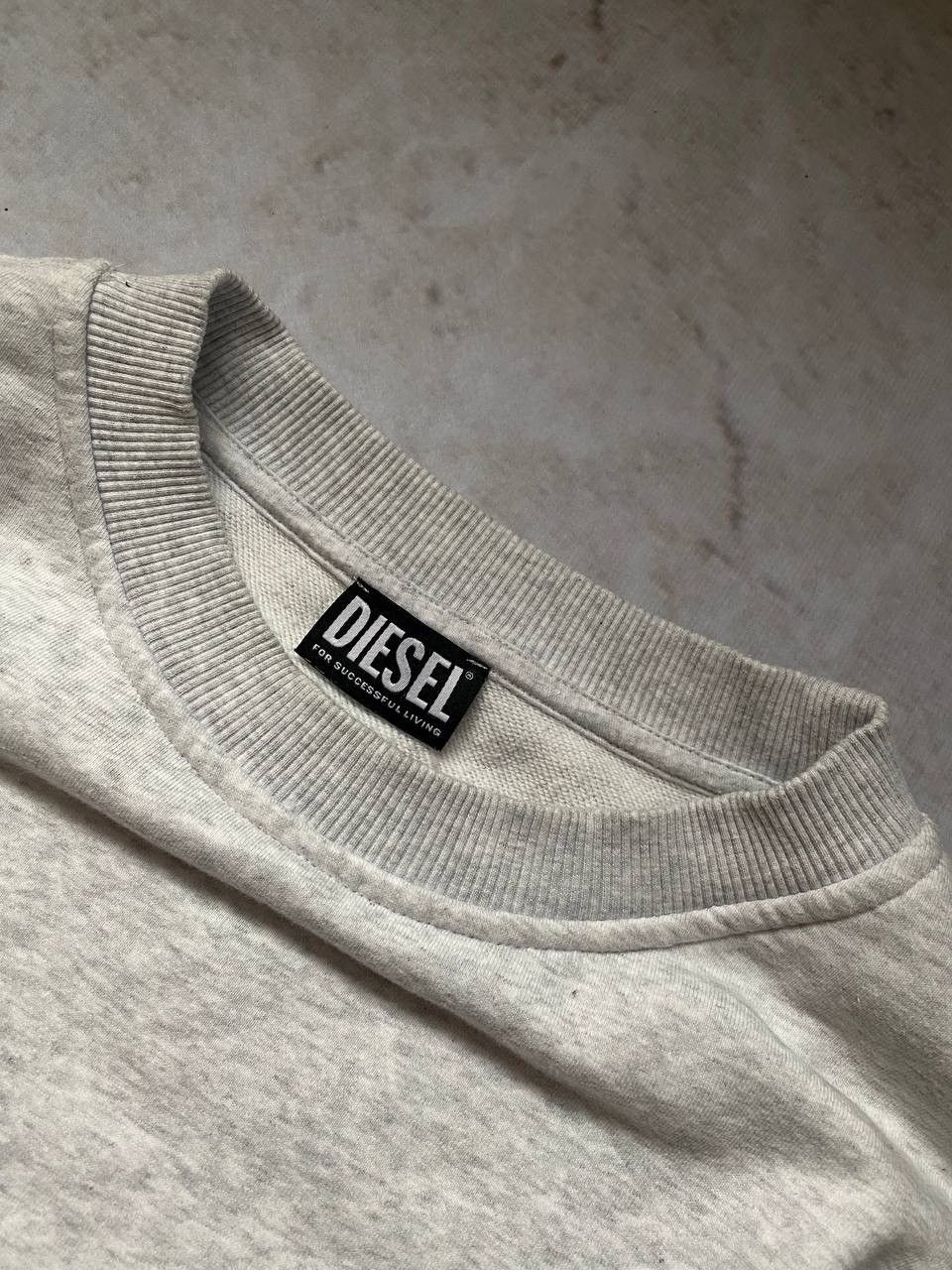 Diesel × Vintage Vintage Diesel “Brave” Oversized Baggy Grey Sweatshirt Y2K Size US L / EU 52-54 / 3 - 7 Thumbnail