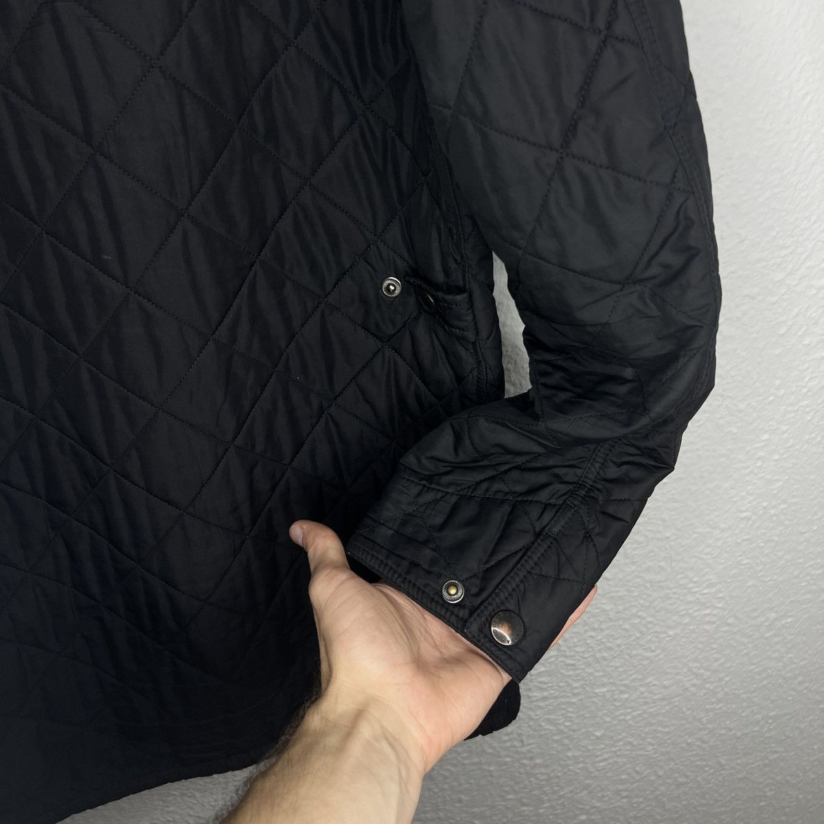 Barbour × Designer × Vintage Barbour Black Quilted Jacket Barnes Parka Coat Logo Size US M / EU 48-50 / 2 - 9 Thumbnail