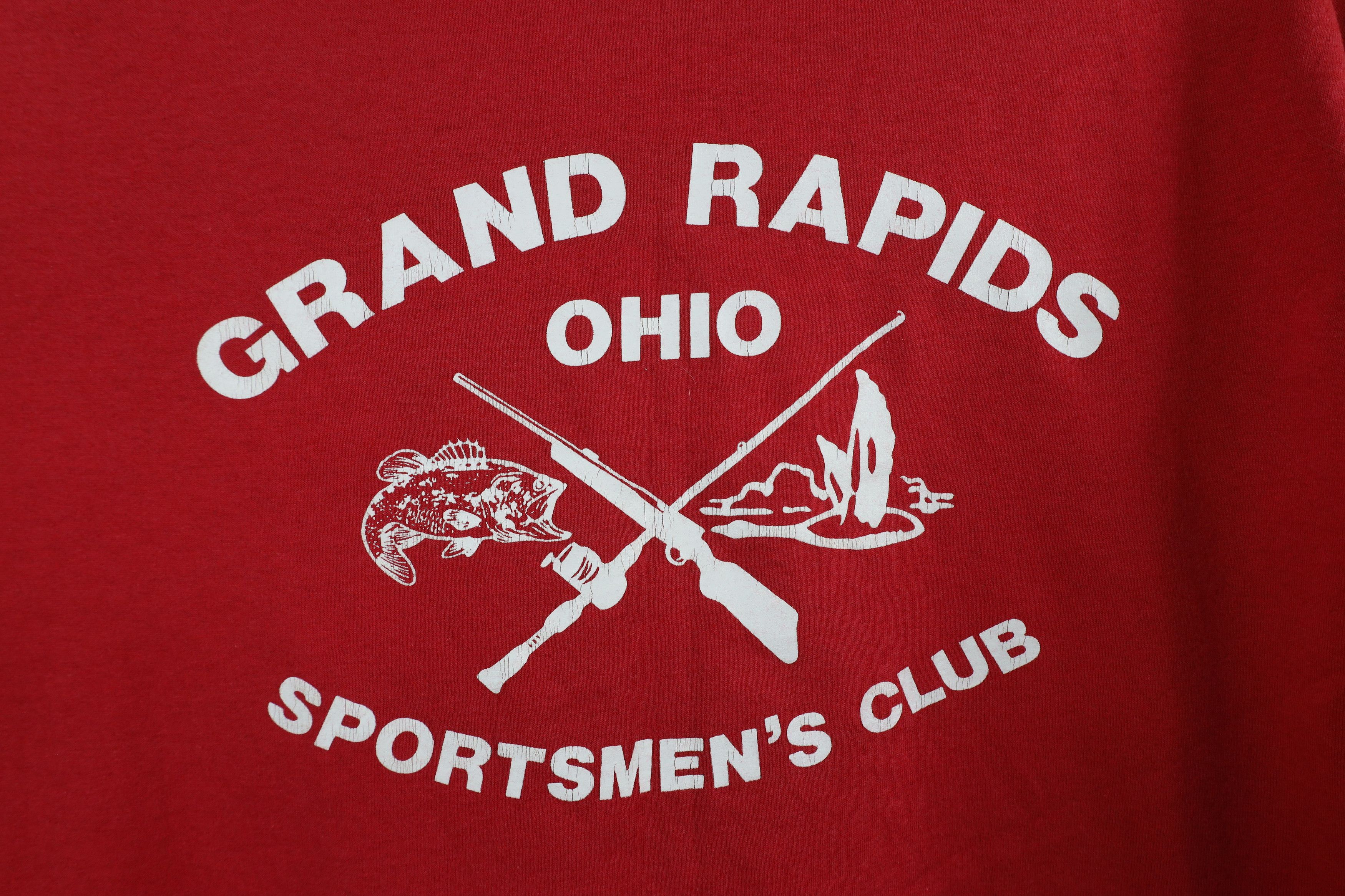 Vintage Vintage 90s Grand Rapids Ohio Sportsmen Club T-Shirt Red USA Size US XL / EU 56 / 4 - 12 Thumbnail