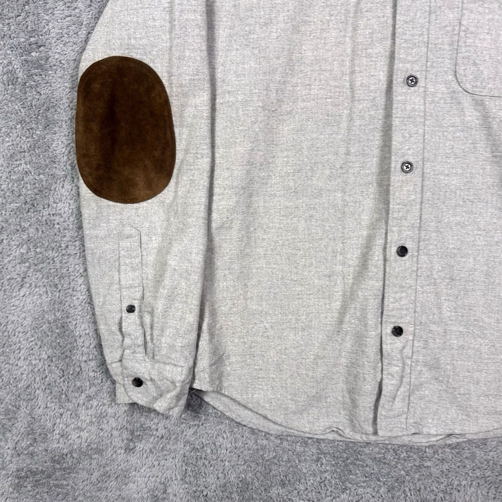 J.Crew J.CREW Shirt Mens M Chamois Flannel Leather Elbow Patch Preppy 06791 Classic Size US M / EU 48-50 / 2 - 3 Thumbnail