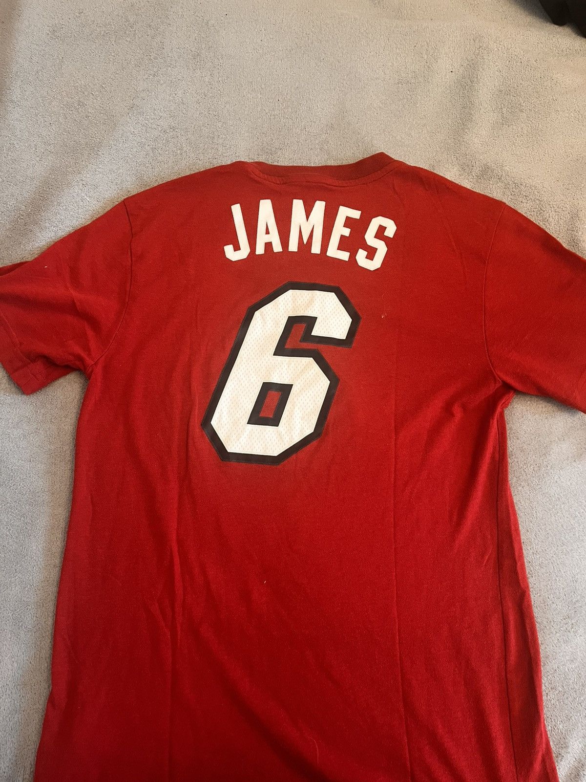 Adidas Adidas Miami Heat #6 James NBA T-shirt Size US S / EU 44-46 / 1 - 2 Thumbnail