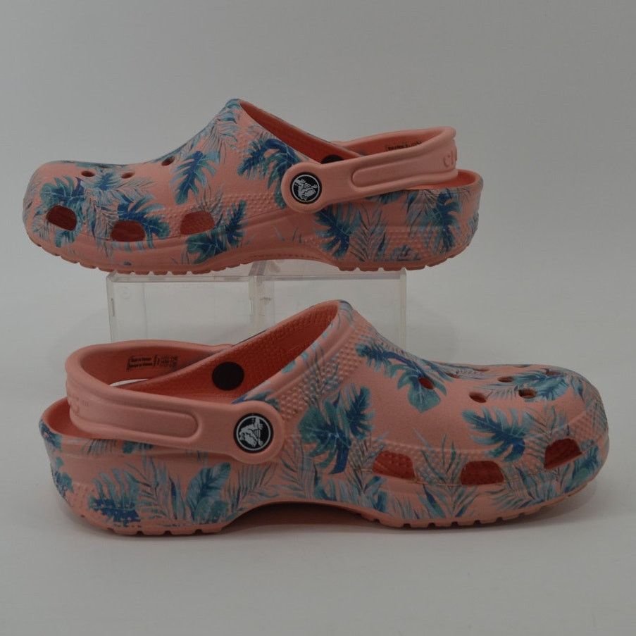 Crocs Crocs Coral Tropical Size 7W Classic Seasonal Graphic Clogs Size US 7 / IT 37 - 3 Thumbnail