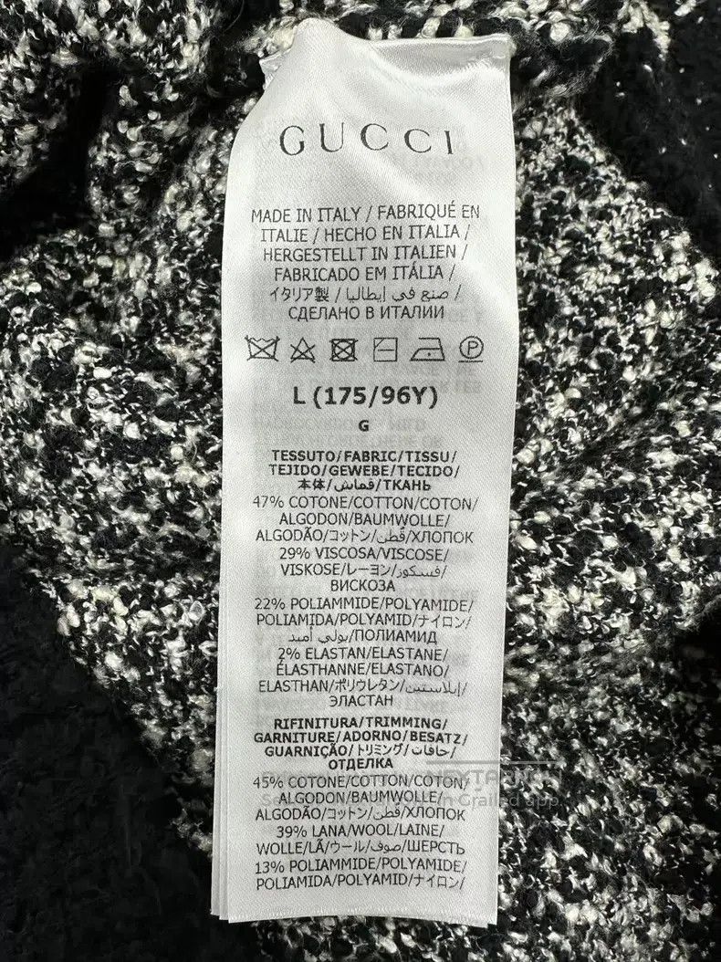 Gucci Gucci Black Double G Full Printed Wool Knitted Short-Sleev Size L / US 10 / IT 46 - 4 Thumbnail