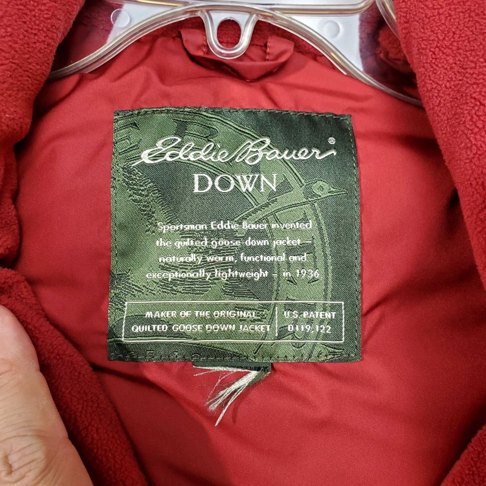 Eddie Bauer Eddie Bauer Vest Womens Medium Red Quilted Goose Down Full Zip Size M / US 6-8 / IT 42-44 - 4 Thumbnail