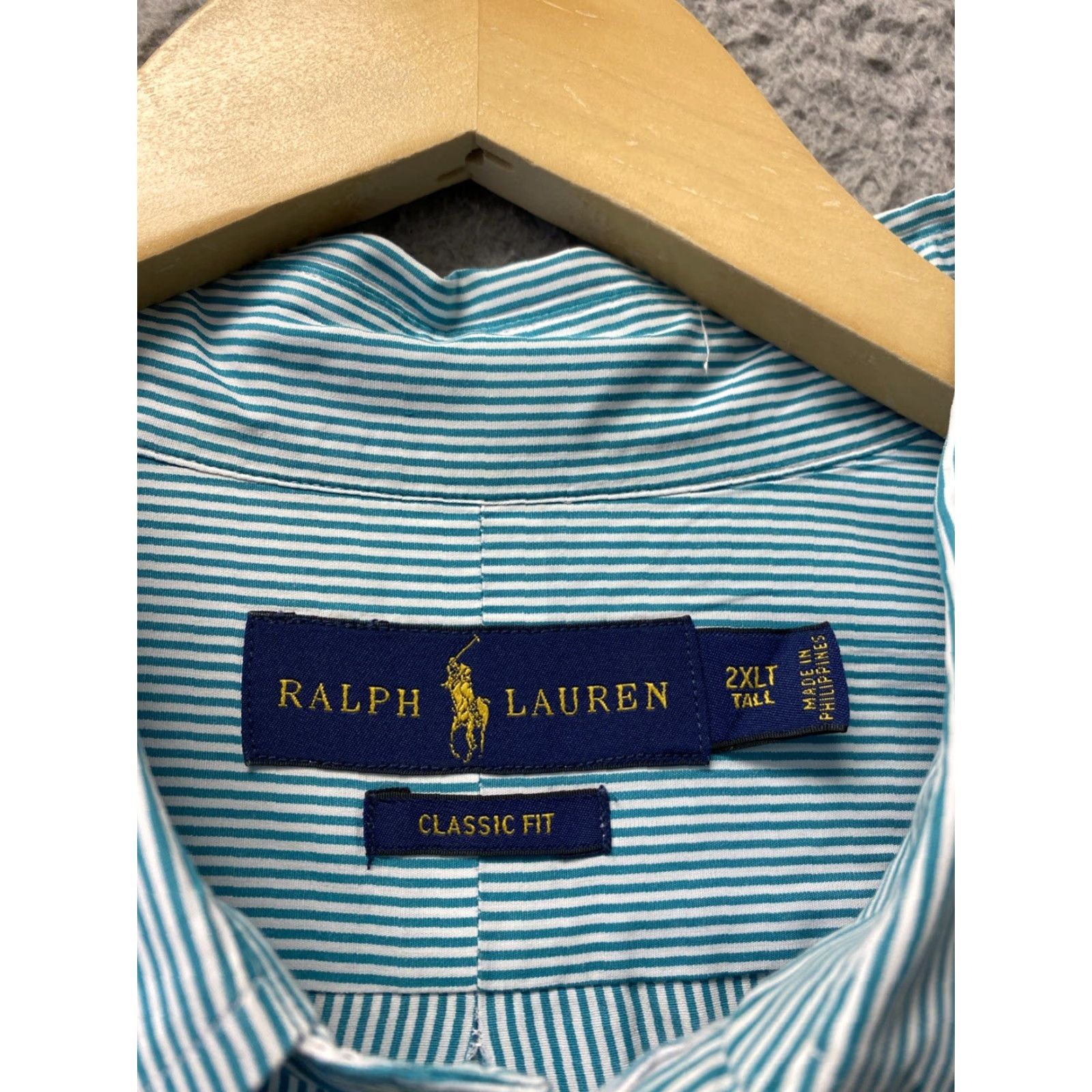 Ralph Lauren RALPH LAUREN Button Down Shirt Mens XXLT 2XLT Classic Green Long Sleeve Size US XXL / EU 58 / 5 - 6 Thumbnail