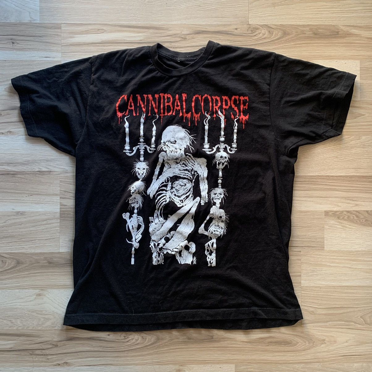 Band Tees × Vintage Cannibal Corpse 00s Metal Band Oversized T 