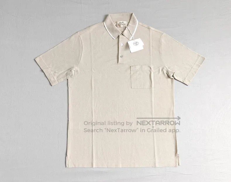 Hermes Hermes Men's Polo Shirt Short Sleeve, 100% Cotton, Made in Size US M / EU 48-50 / 2 - 1 Thumbnail