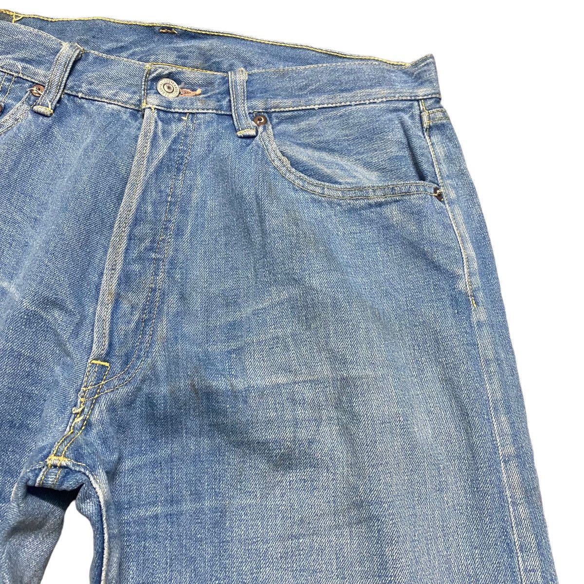 Iron Heart × Self Edge EARTH CULTURE Denim Selvedge Jeans Lot RR1011 Size US 32 / EU 48 - 5 Thumbnail