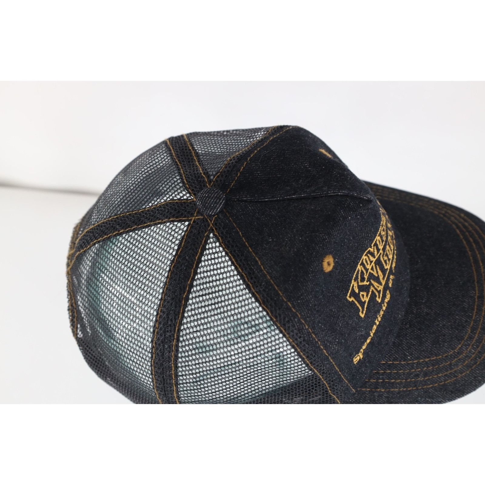 Vintage Vintage 90s Spell Out Kimball Midwest Chambray Trucker Hat Size ONE SIZE - 5 Thumbnail