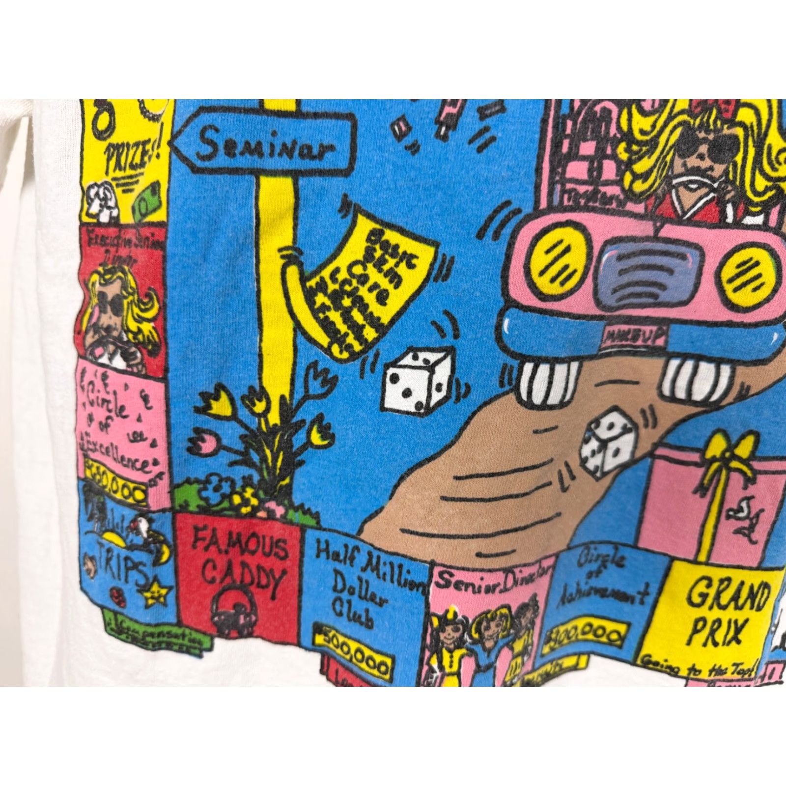 Delta VINTAGE Mary K-Opoly T-Shirt 90s XL Unisex Adults White Cotton Graphic Print Shirt Mens Womens Size US XL / EU 56 / 4 - 5 Thumbnail