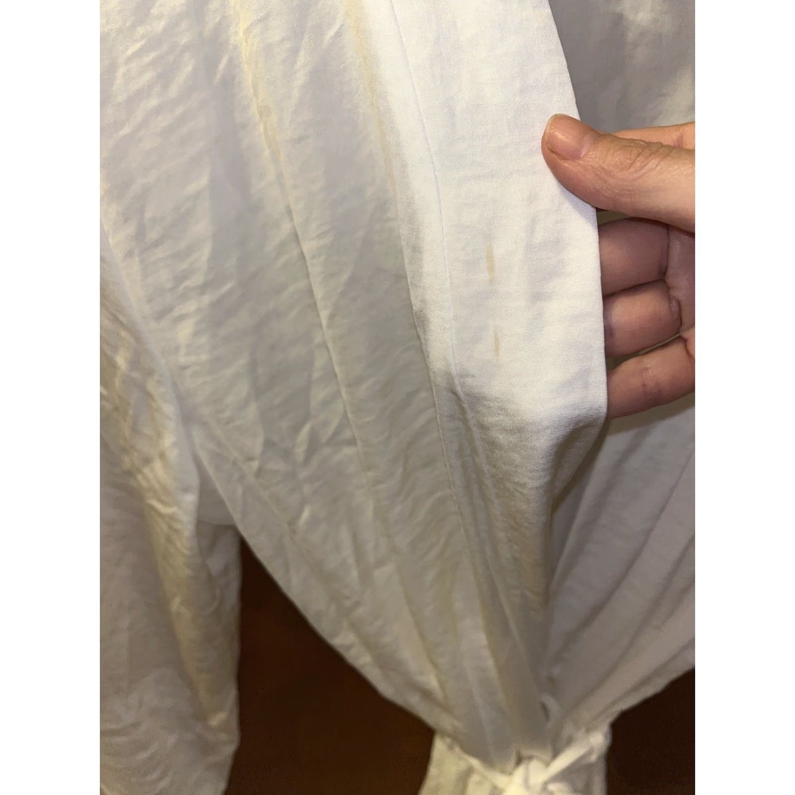 Vintage Secret Treasures White Embroidered Bride Robe Lace Trim Size S (4-6) Robe | Robes | White Lace Embroidered Bride Secret Treasures Size S 4-6 Size ONE SIZE - 3 Thumbnail