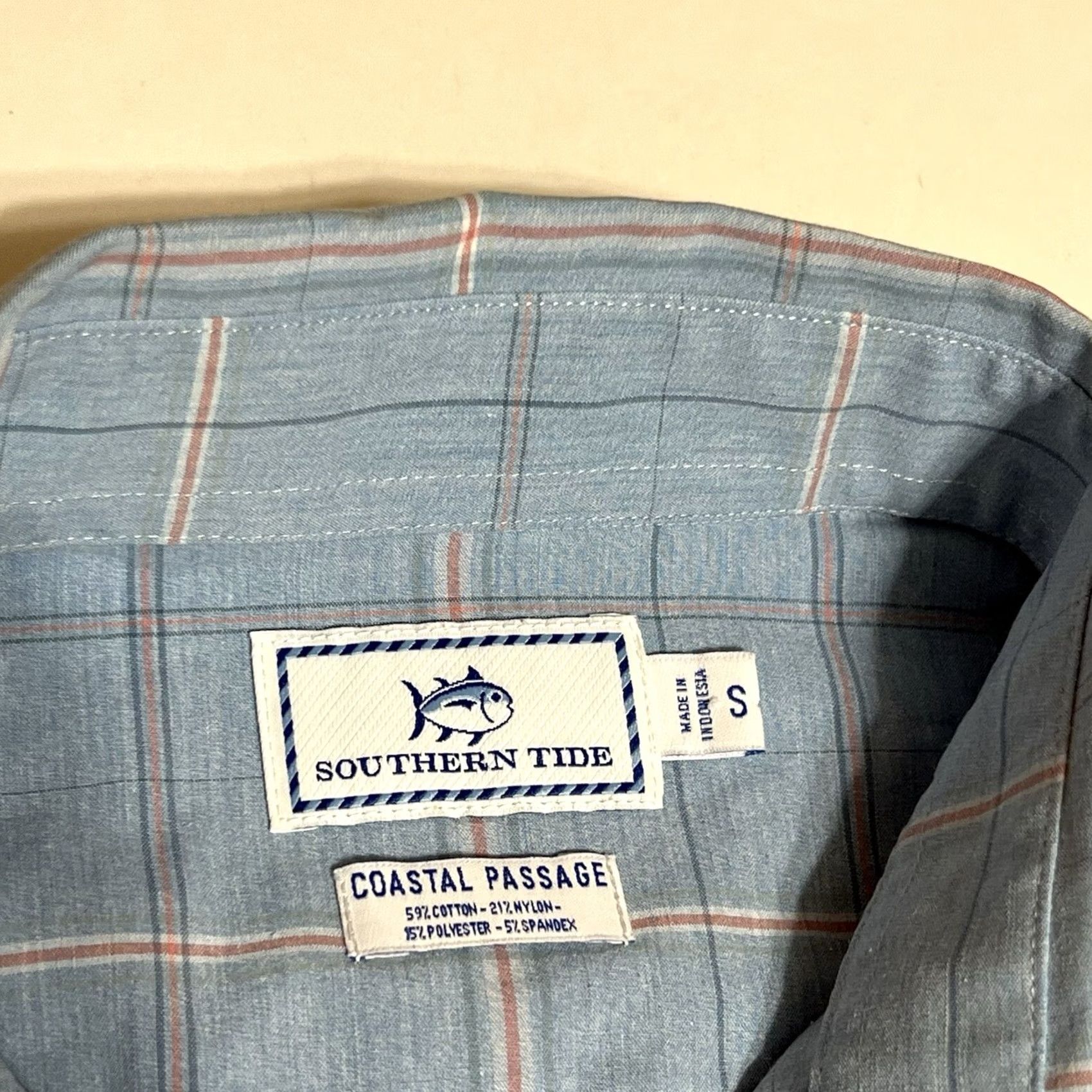 Southern Tide Southern Tide Shirt Men S Blue Plaid Button Down Coastal Passage Long Sleeve Size US S / EU 44-46 / 1 - 7 Thumbnail