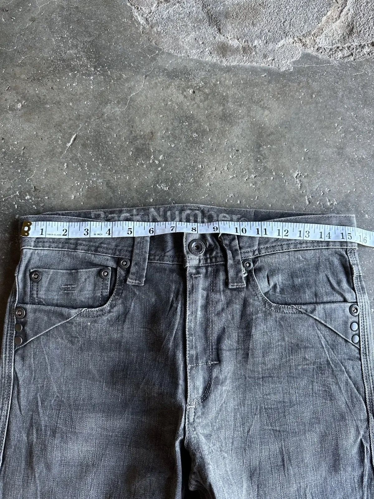 Number (N)ine GRAILS💥💥VINTAGE BACK NUMBER JEANS JAPANESE BRAND DENIM PANTS Size US 30 / EU 46 - 9 Thumbnail