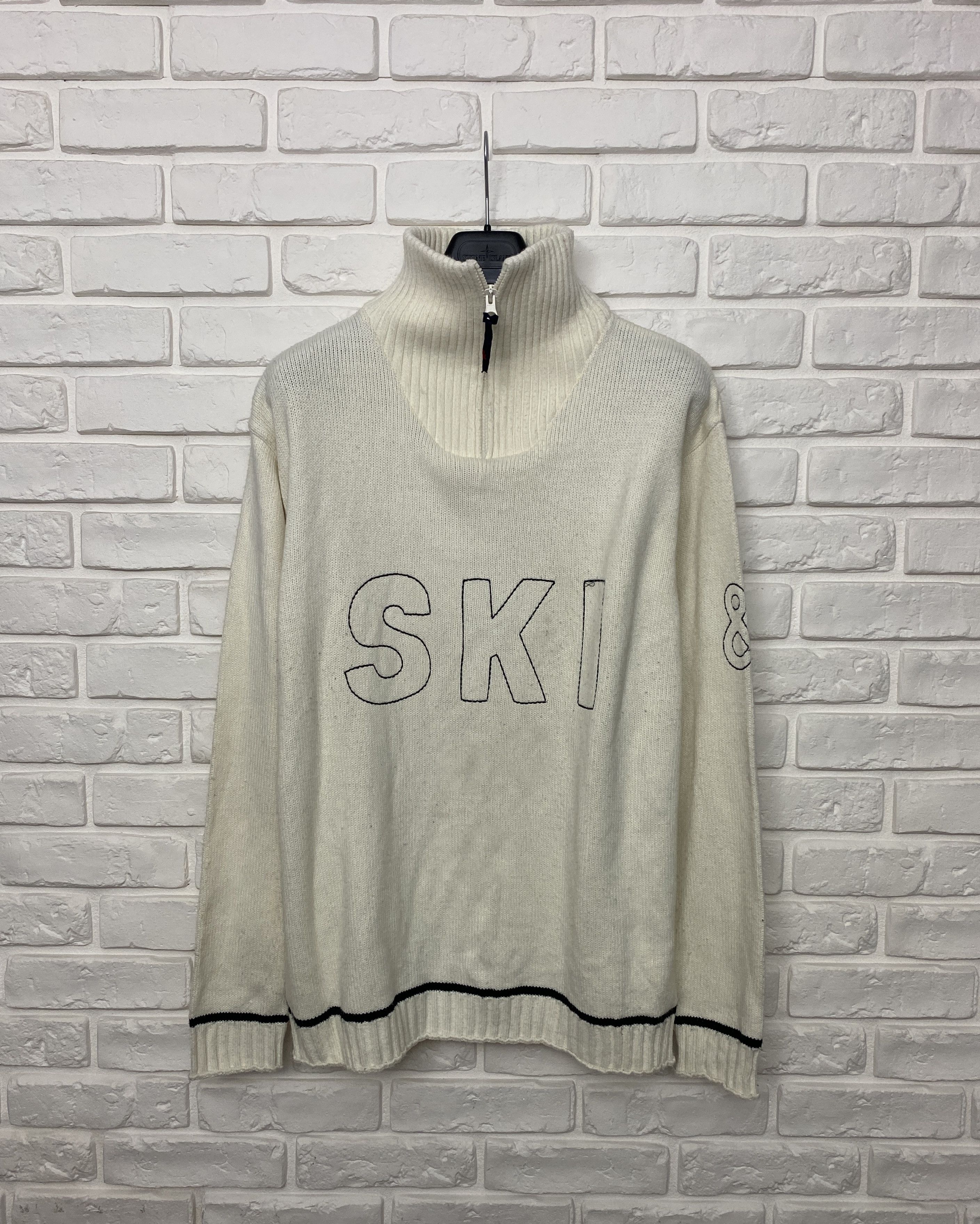 Dolce & Gabbana 90s Dolce&Gabbana D&G Wool Sweater Ski 1/4Zip Size L Size US L / EU 52-54 / 3 - 1 Thumbnail