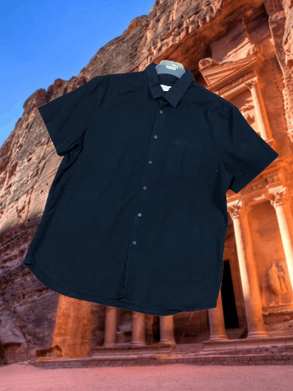 Lacoste Vintage Y2K Lacoste black shirt streetwear Size US L / EU 52-54 / 3 - 1 Thumbnail