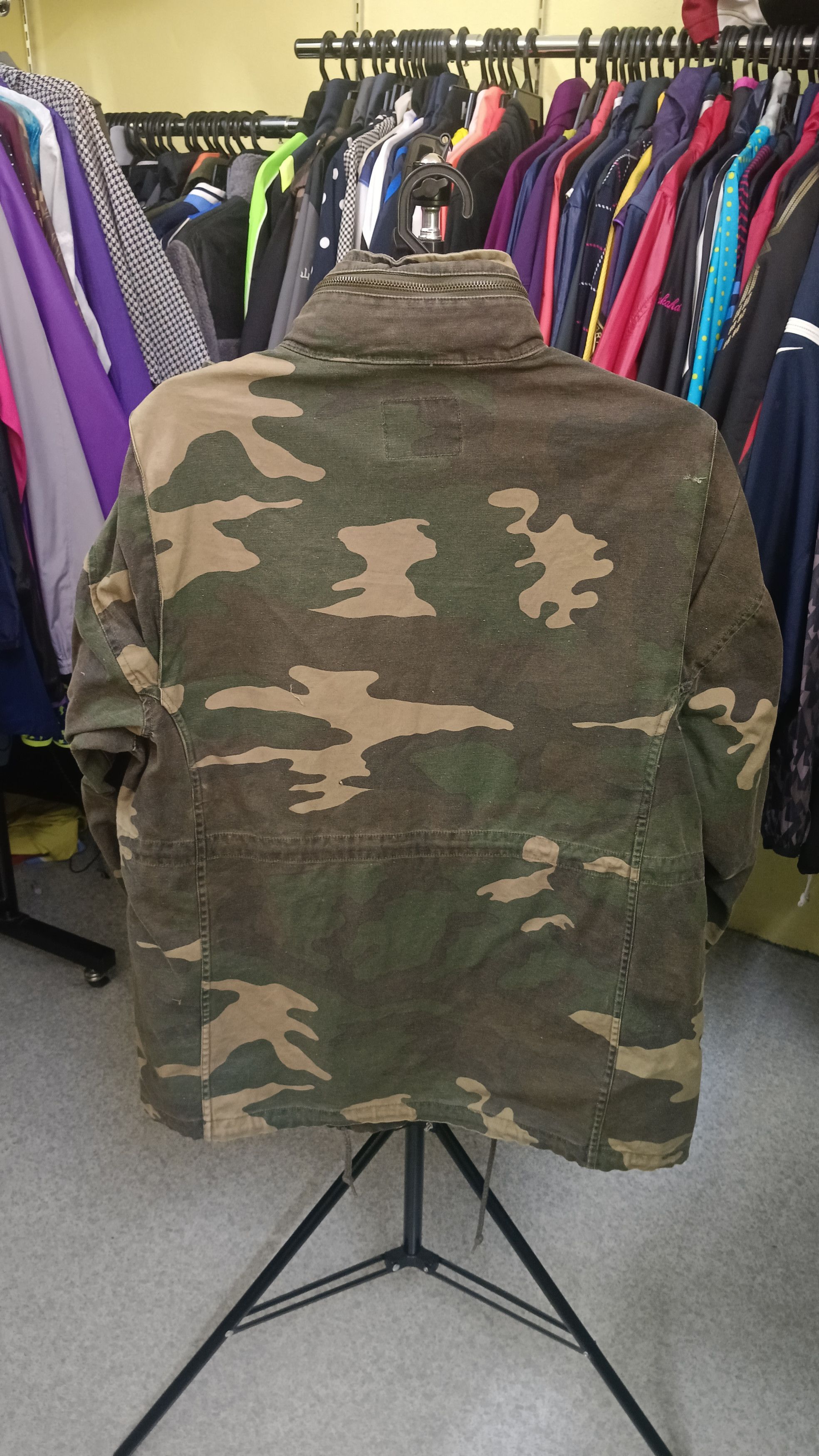 Japanese Brand 🔥 Doghouse Green Camo Parka Jacket Size US M / EU 48-50 / 2 - 4 Thumbnail