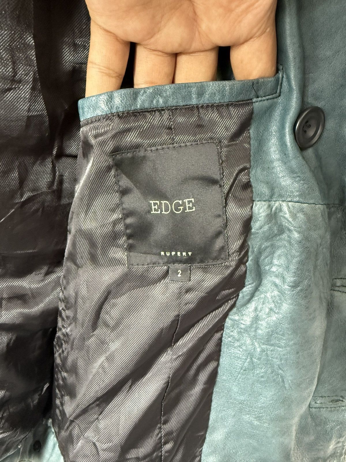 Genuine Leather × Japanese Brand JAPAN BRAND DISTRESS LEATHER JACKET EDGE RUPERT BIKER STYLE Size US M / EU 48-50 / 2 - 9 Thumbnail