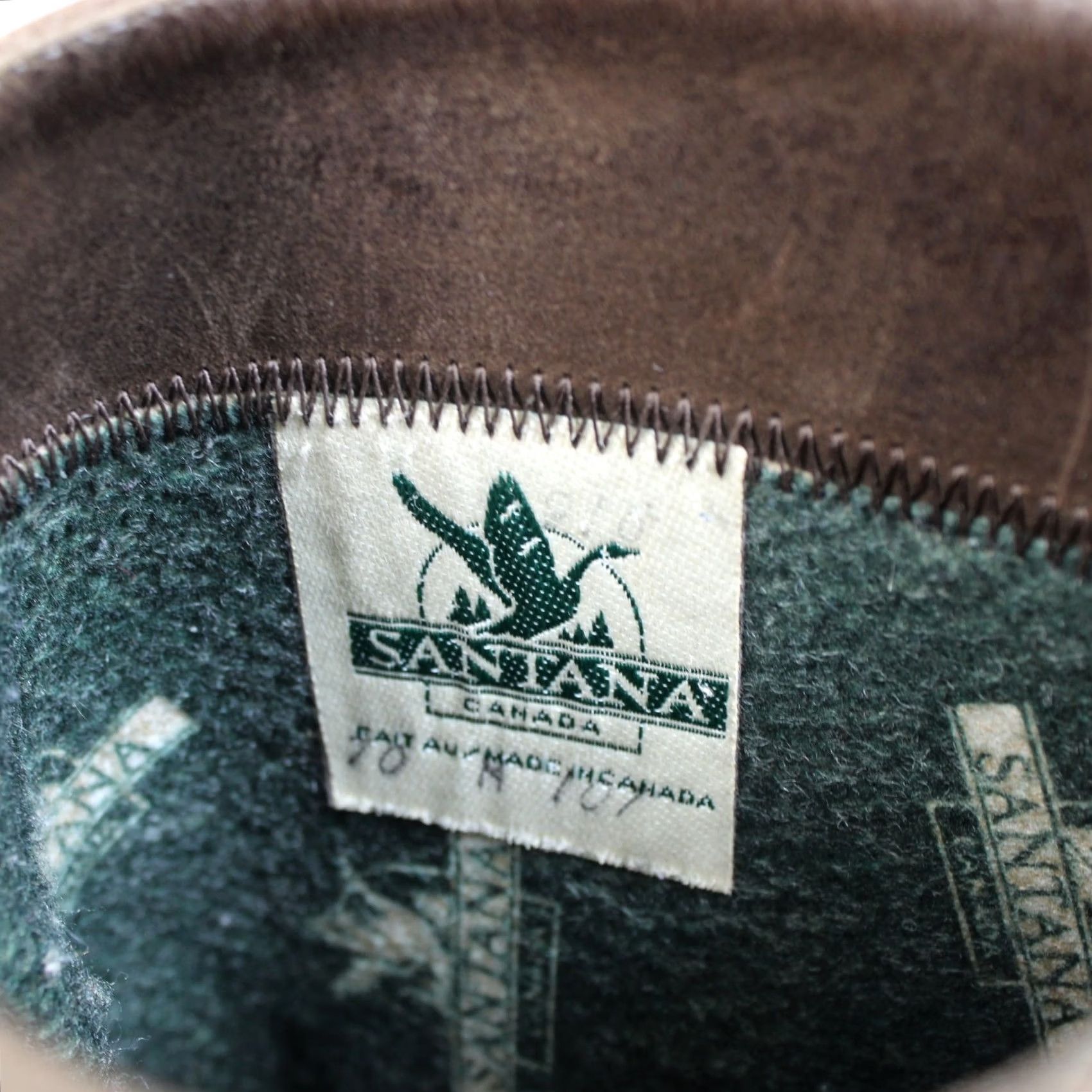 Vintage Santana Boots Women Size 10 Brown Leather Mid Calf Pull On Lined Heritage Canada Size US 10 / IT 40 - 3 Thumbnail