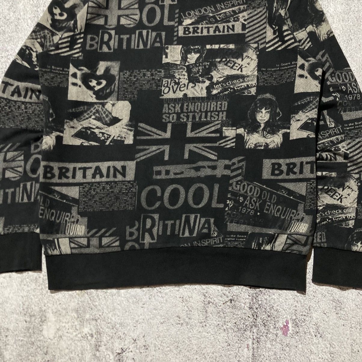 Japanese Brand 2000s Ask Enquired British England Punk Style Fur Hoodie Size US XL / EU 56 / 4 - 13 Thumbnail