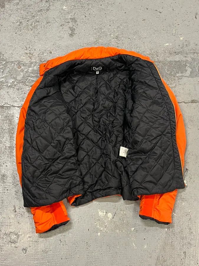 Dolce & Gabbana AW2003 Dolce & Gabbana Nylon Quilted Orange Puffer Jacket Size US M / EU 48-50 / 2 - 9 Thumbnail