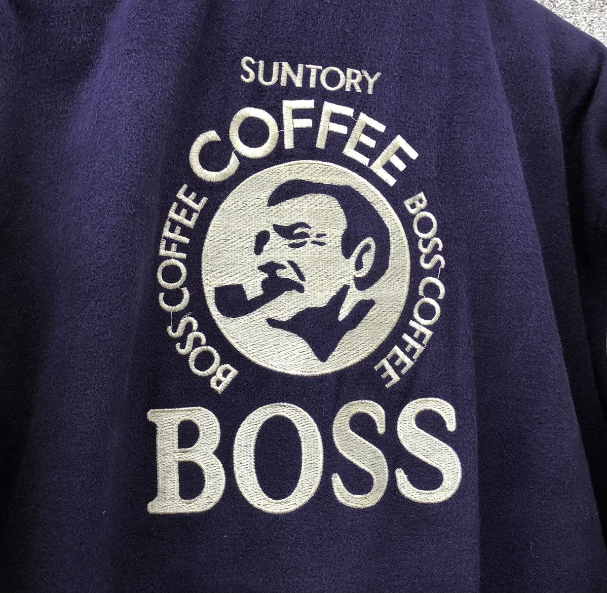Vintage Vintage Suntory Boss Coffee Wool Varsity Jacket Size US L / EU 52-54 / 3 - 3 Thumbnail