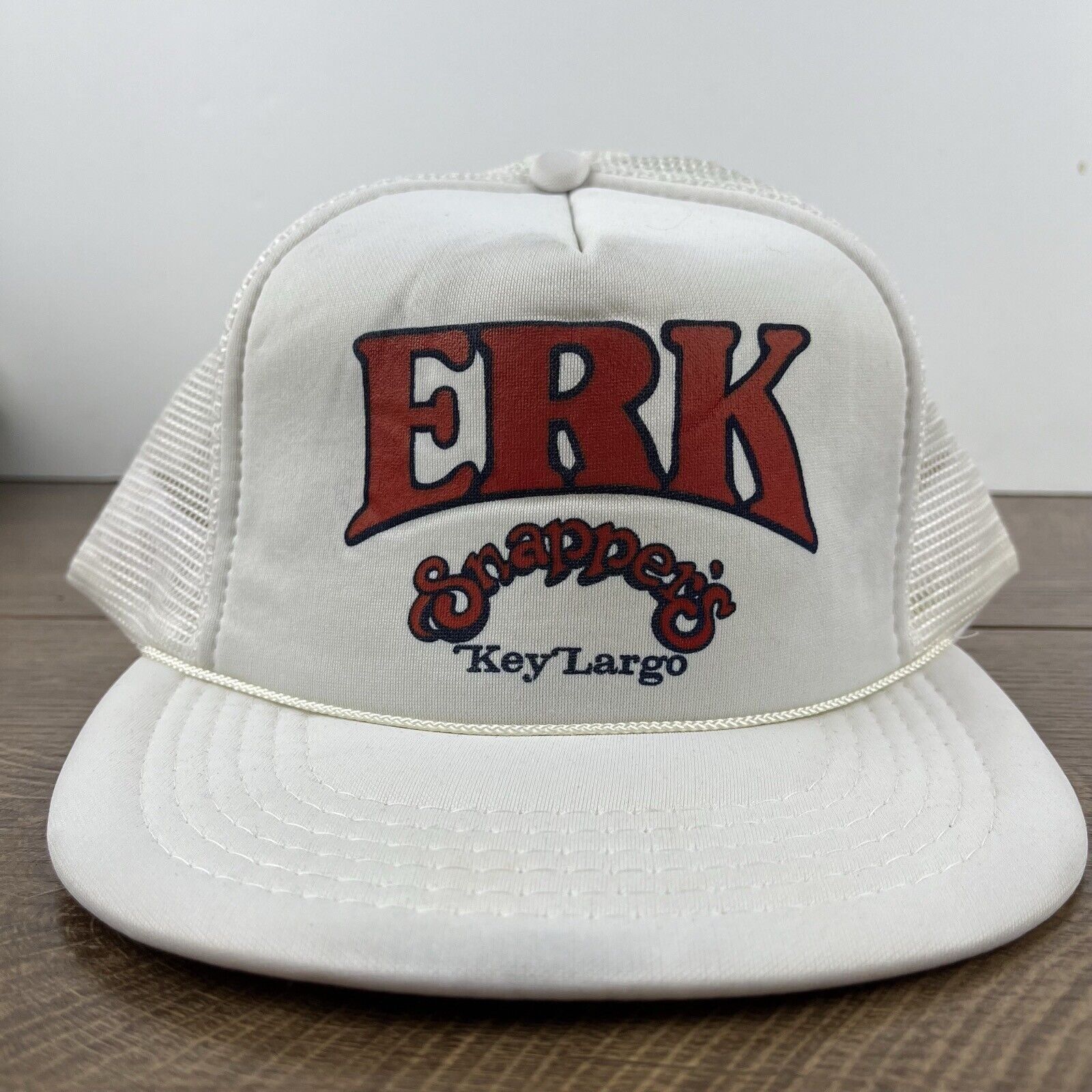 Other ERK Snappers hat Key Largo Snapback Hat White Hat Adjustable Size ONE SIZE - 5 Thumbnail
