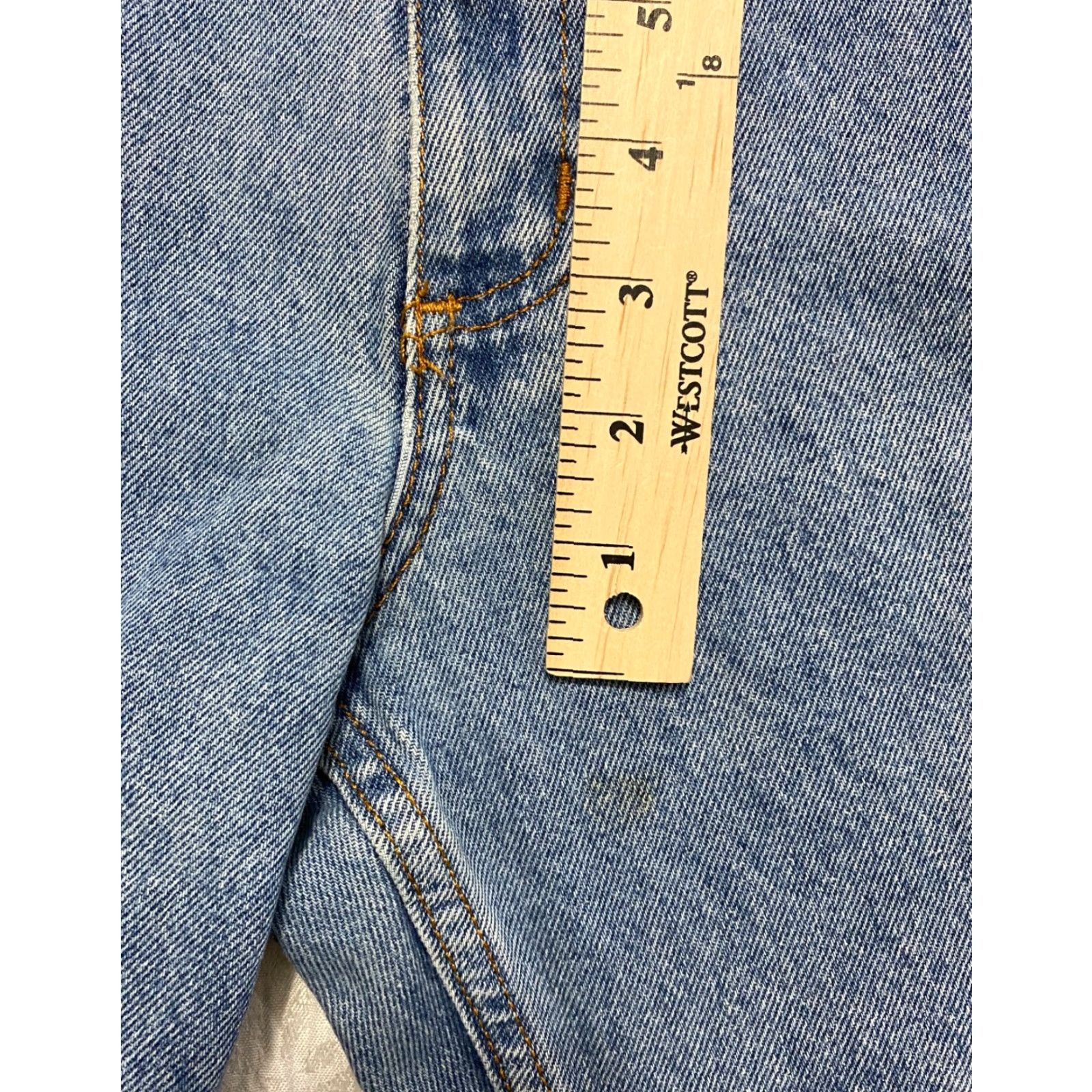 Perry Ellis Perry Ellis America Jeans Mens Size 40x32 Blue Straight Light Wash Jeans Size US 40 / EU 56 - 3 Thumbnail