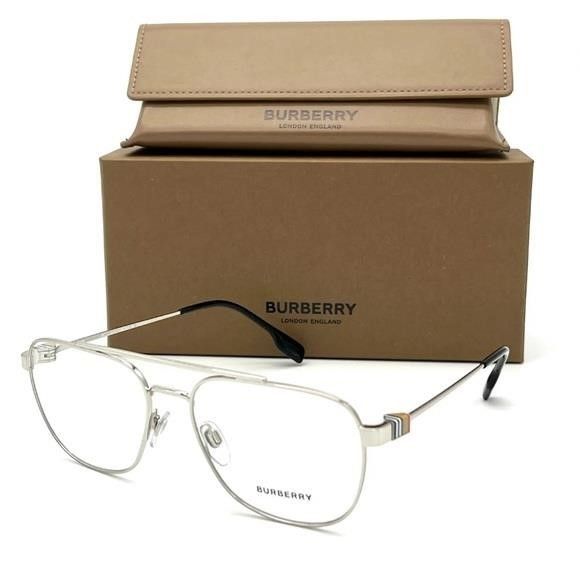 Burberry Authentic New BURBERRY MICHAEL BE1377 1005 Silver / Demo Len Size ONE SIZE - 1 Thumbnail