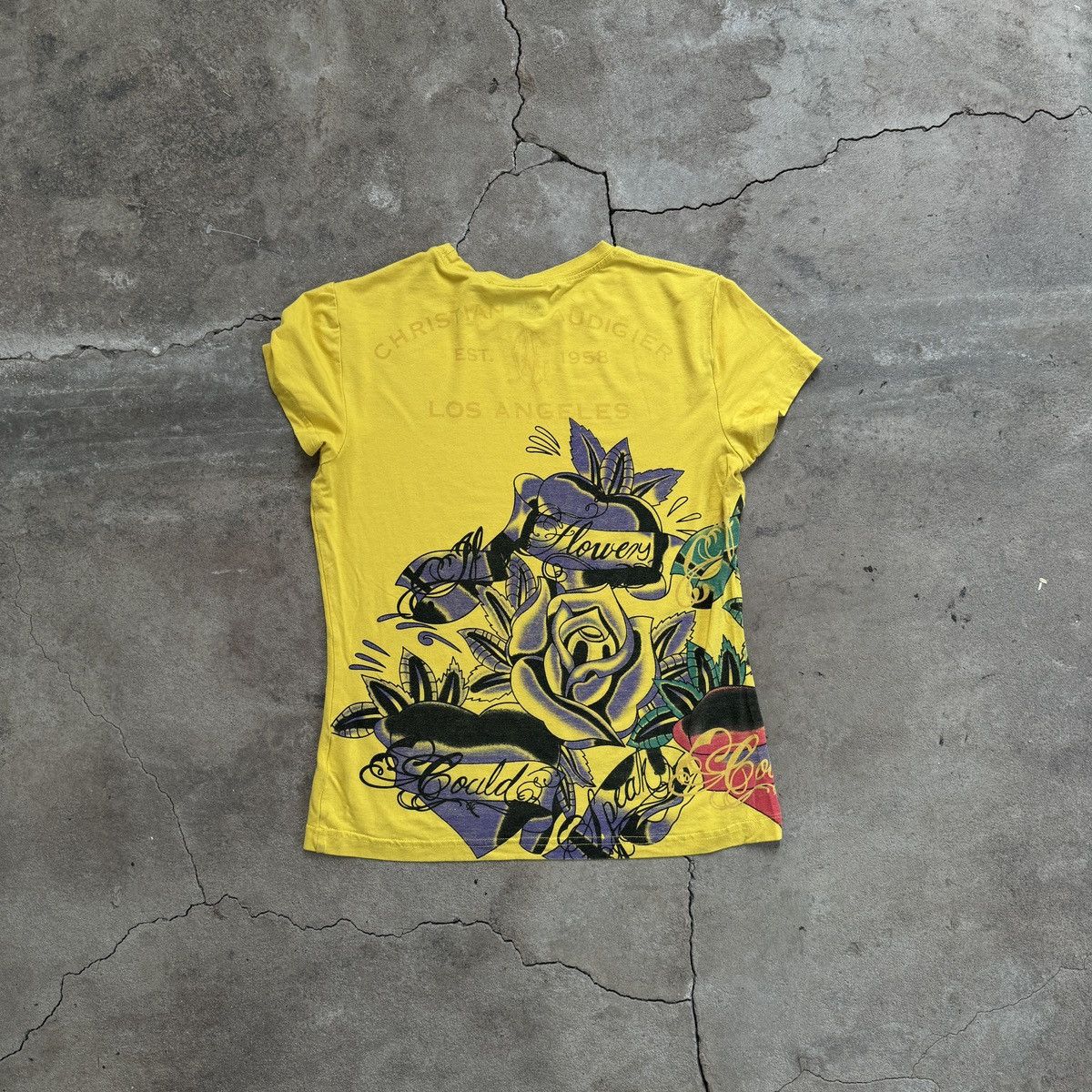 Christian Audigier Christian Audigier by Ed Hardy Printed Y2K T-Shirt Size M / US 6-8 / IT 42-44 - 2 Thumbnail