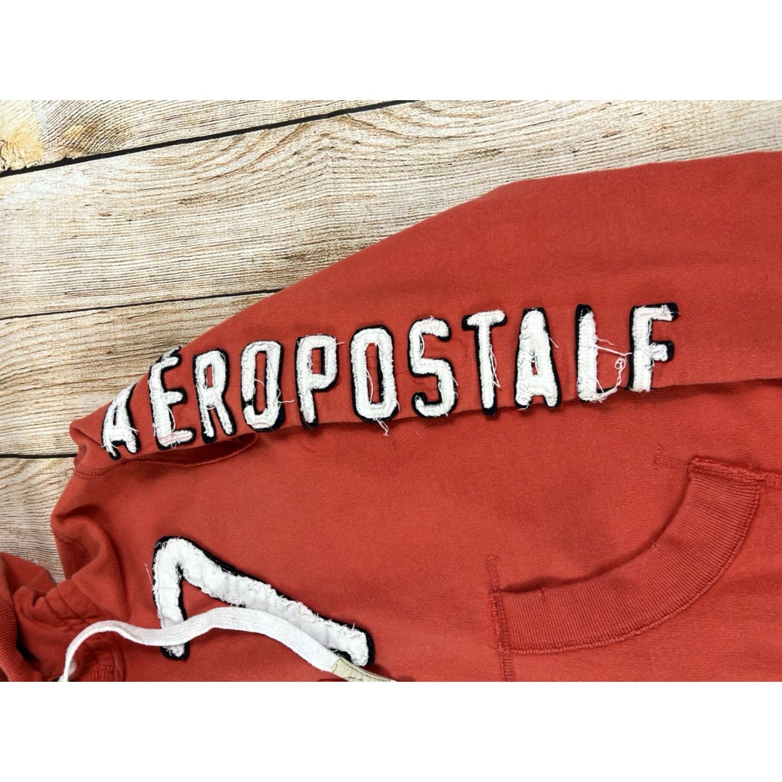 Aeropostale VINTAGE Aeropostale Hoodie Mens Medium Red Embroidered Zip Pullover Hooded Pockets Y2K Heritage 87 Outdoor Classic Size US M / EU 48-50 / 2 - 4 Thumbnail