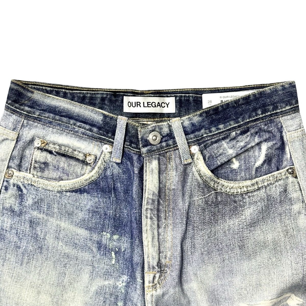 Our Legacy Our Legacy Digital Denim Print Third Cut Jeans Size US 30 / EU 46 - 3 Thumbnail