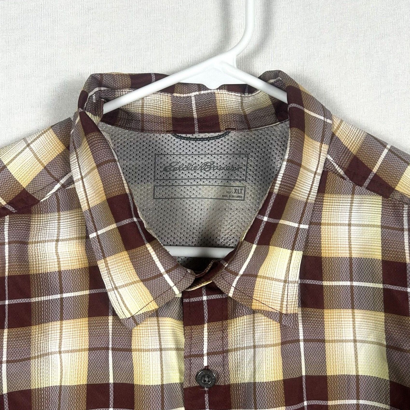 Eddie Bauer Eddie Bauer Flannel Shirt Mens XLT Tall Long Sleeve Plaid Brown Hiking Outdoors Button-Up Collar Pocket Size US XL / EU 56 / 4 - 2 Thumbnail