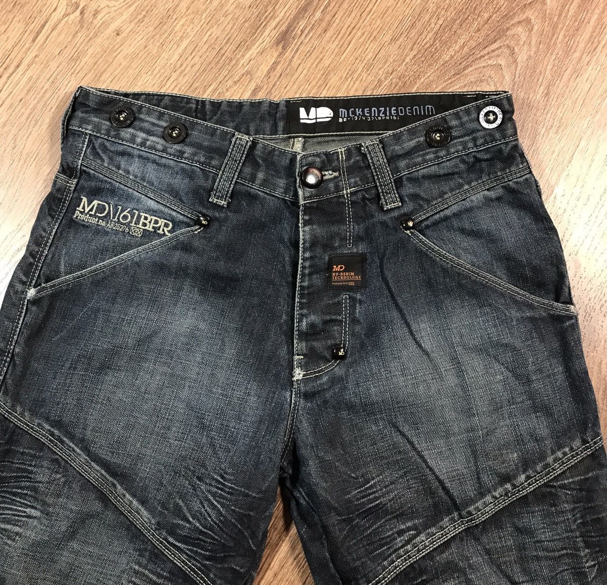 Japanese Brand × Vintage Vintage Double Knee Distressed Denim Pants Size US 30 / EU 46 - 3 Thumbnail