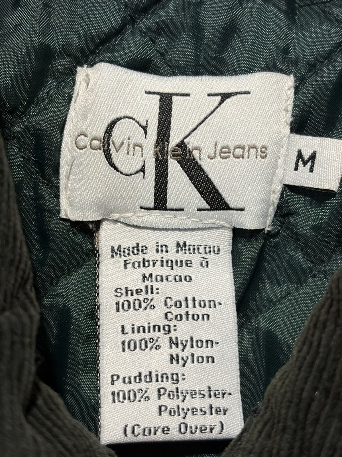 Calvin Klein Calvin Klein Jeans Jacket Womens Corduroy Bomber Full Zip Size M / US 6-8 / IT 42-44 - 7 Thumbnail