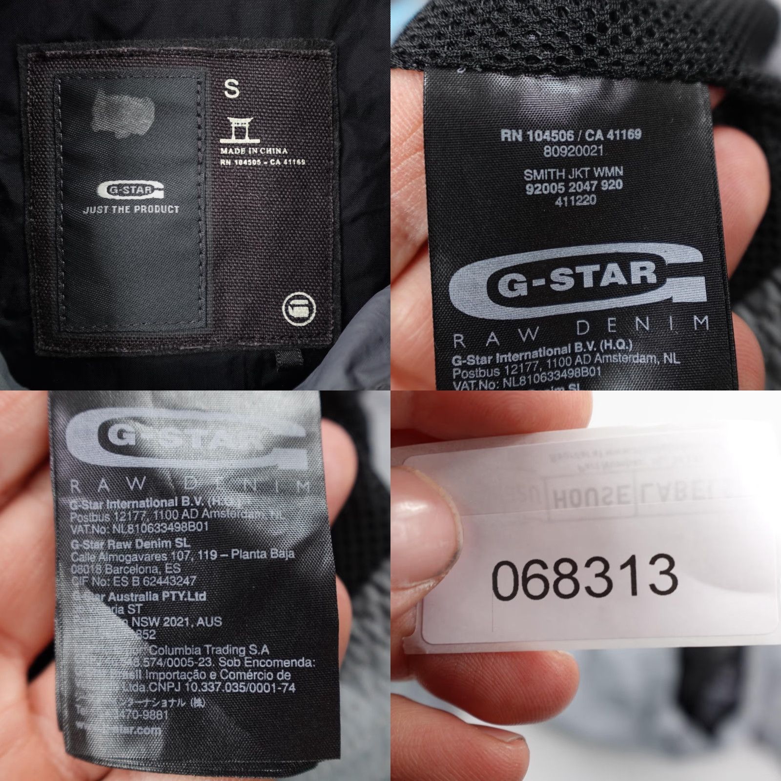 Vintage G Star RAW Jacket Womens Small Gray Smith Windbreaker Bomber Coat Full Zip Up Size S / US 4 / IT 40 - 8 Thumbnail