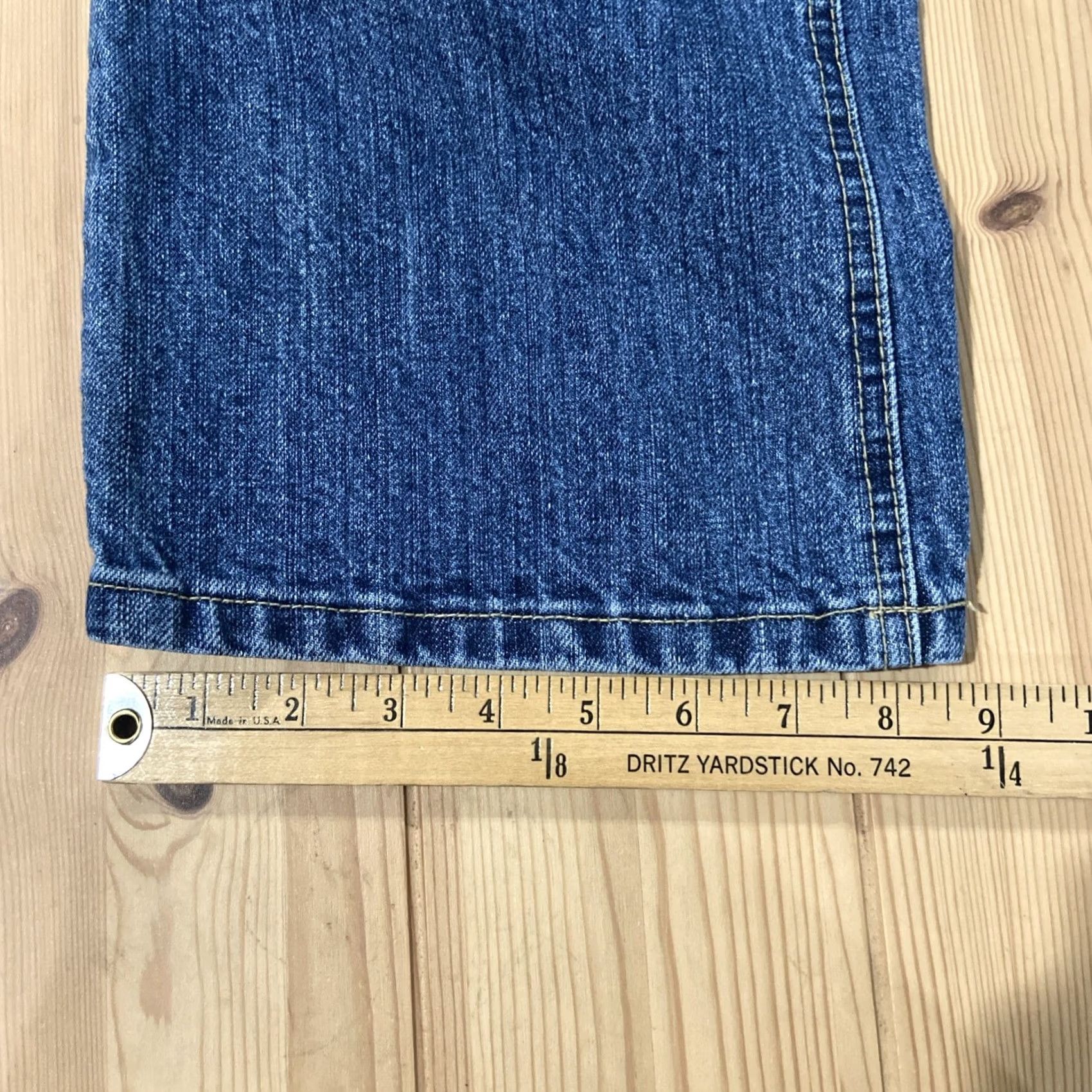 Vintage Roxy Jeans Womens 30x27 Bootcut Denim Mid Rise Blue Cotton Denim 2000s VINTAGE? No Size 30" / US 8 / IT 44 - 5 Thumbnail