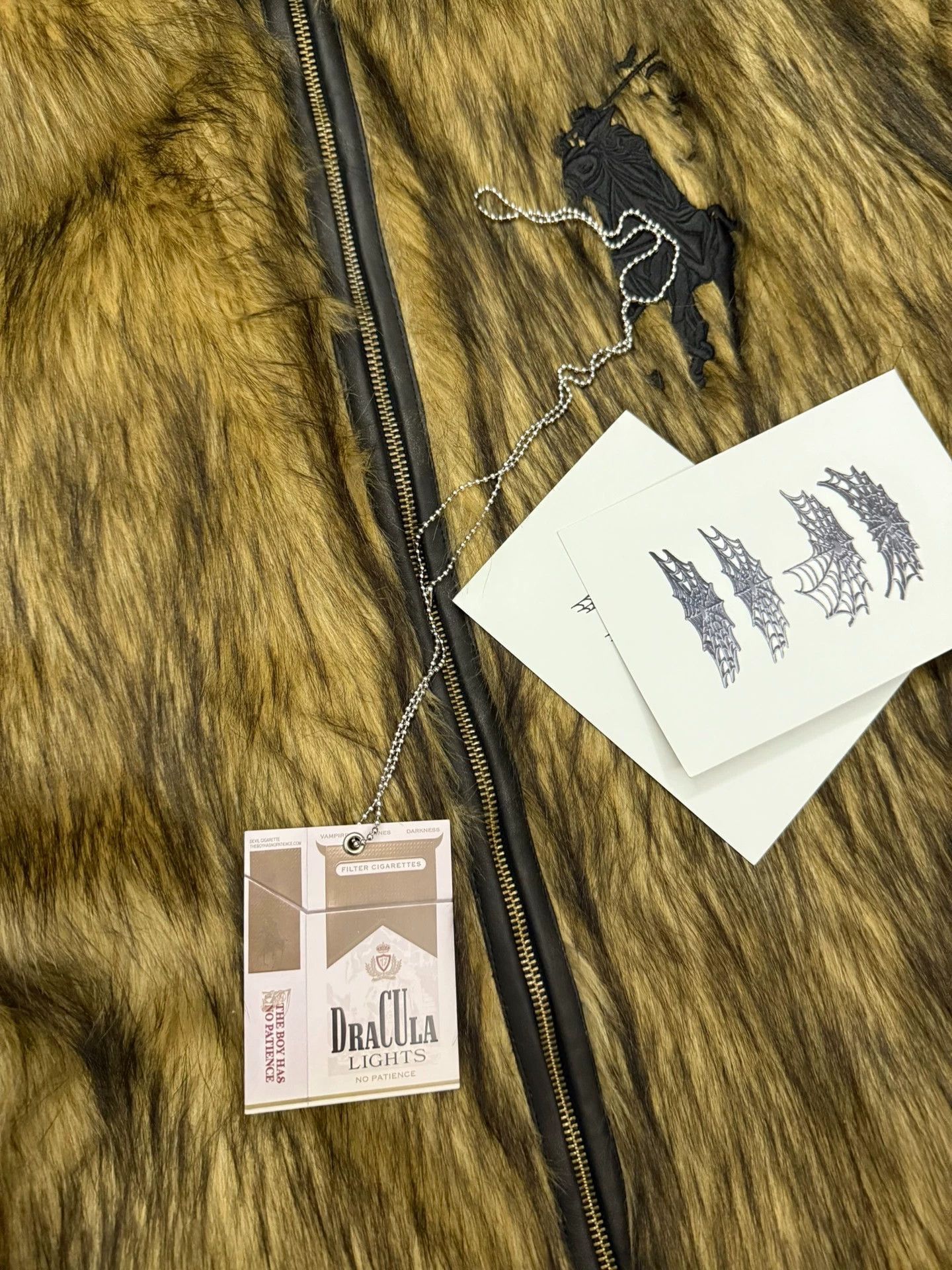 Other TBHNP Dark Prince Devil Horns Faux Fur Jkt L NWT Size US L / EU 52-54 / 3 - 5 Thumbnail