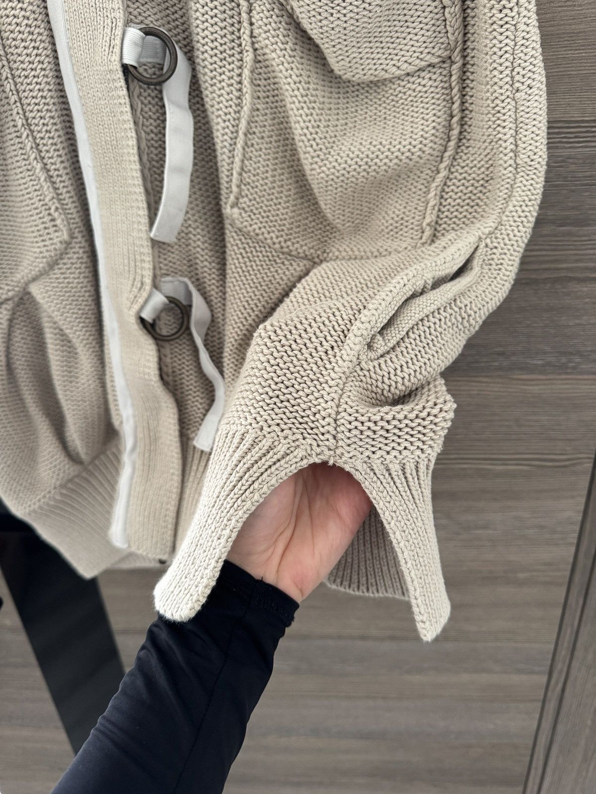 Stella McCartney Stella Mccartney Knitted Beige Cardigan Size XS / US 0-2 / IT 36-38 - 3 Thumbnail