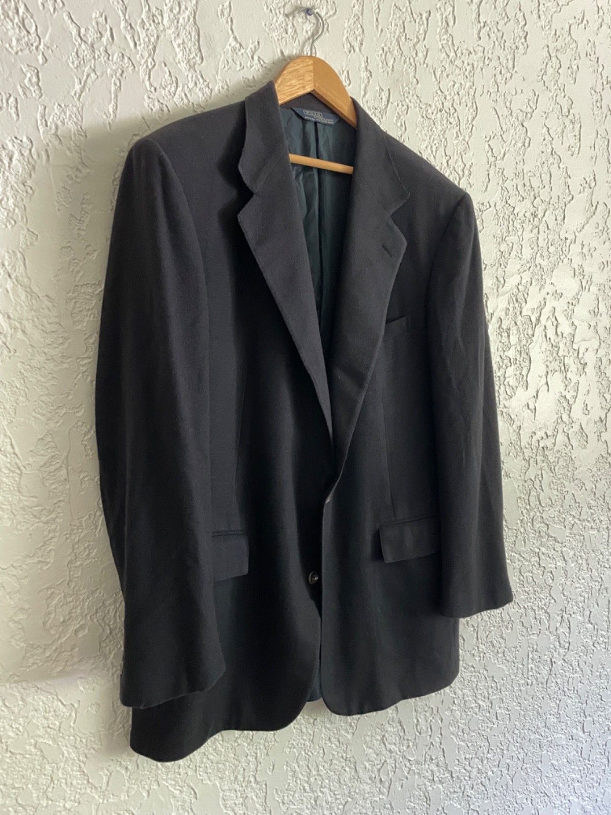 Polo Ralph Lauren 🔥 POLO RALPH LAUREN® RARE 80s Iconic Doeskin Blazer Size 44L - 2 Thumbnail