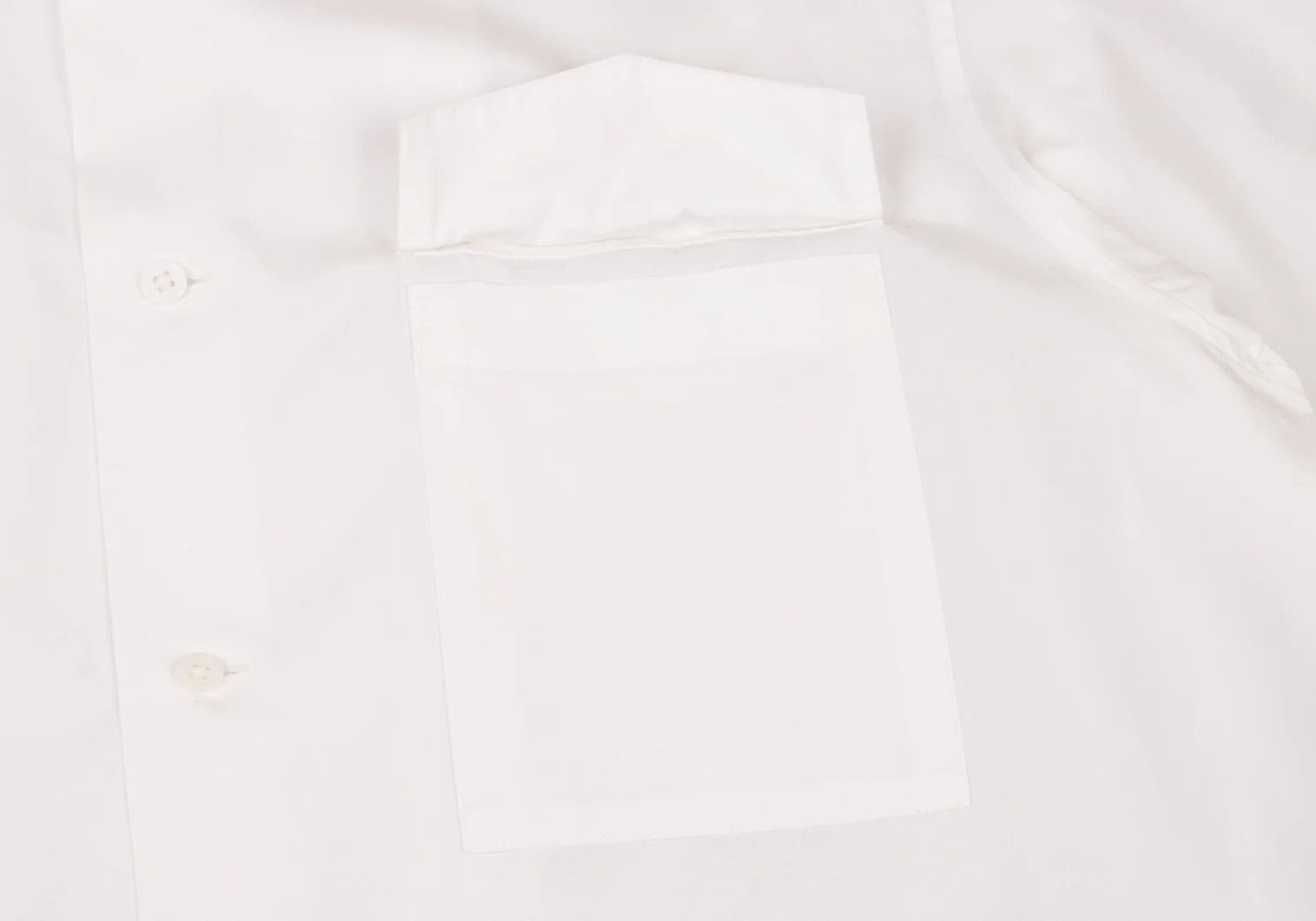 Yohji Yamamoto Yohji Yamamoto Costume D'Homme Open Collar Shirt White Size US S / EU 44-46 / 1 - 6 Thumbnail