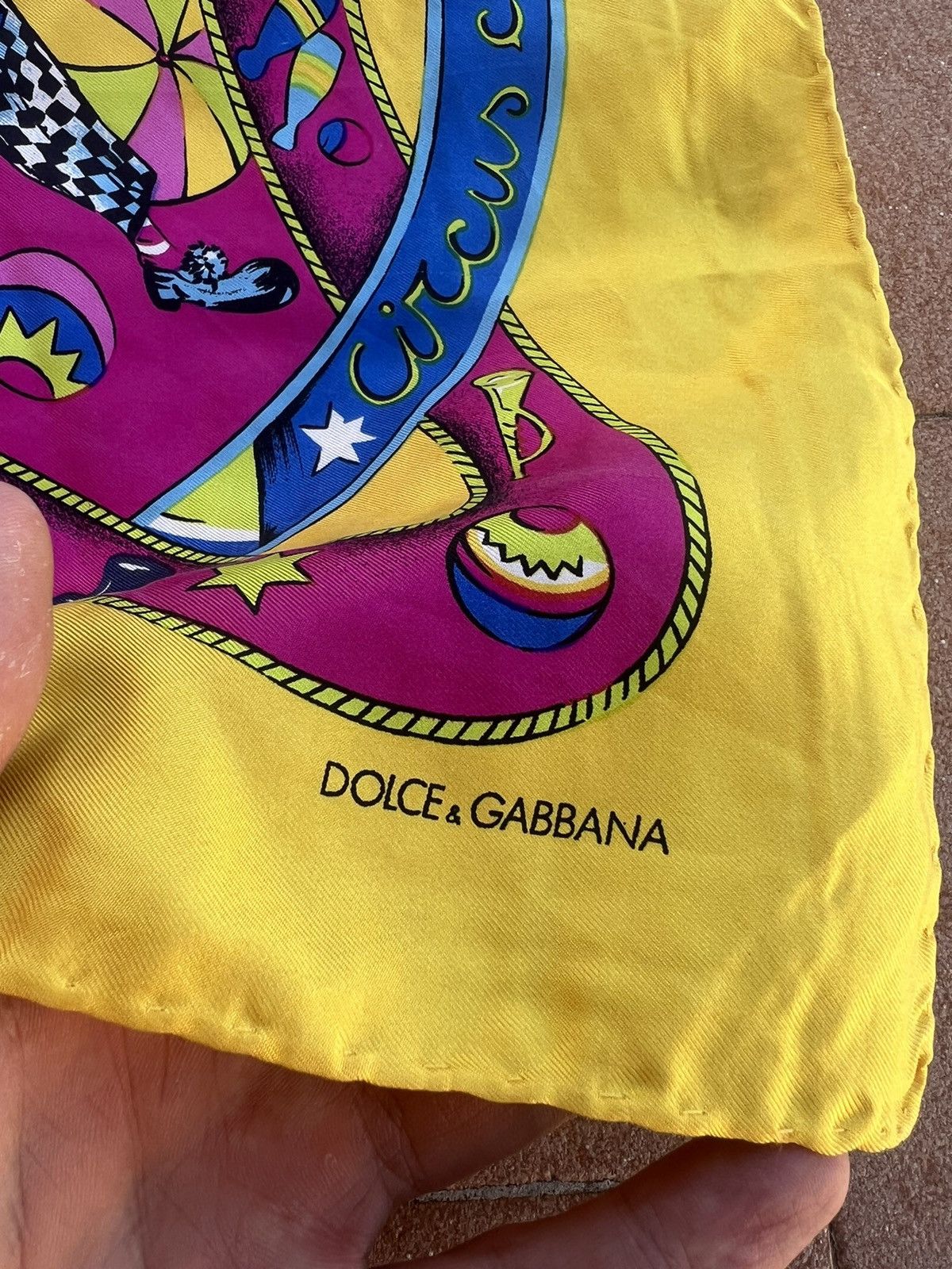 Dolce & Gabbana Dolce & Gabbana Silk Circus Scarf Size ONE SIZE - 9 Thumbnail