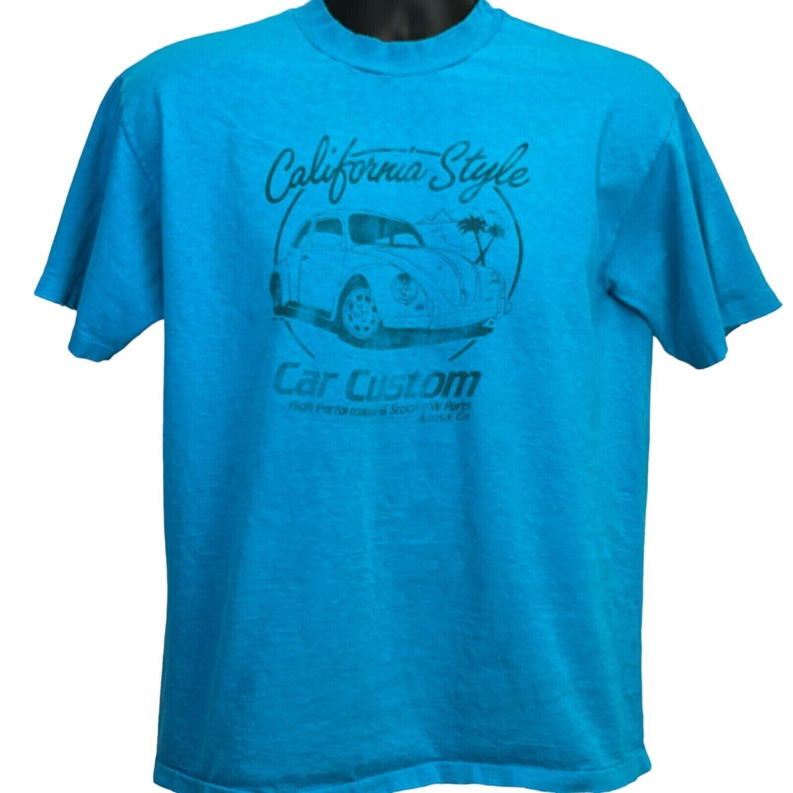Hanes Vintage 80s Volkswagen Beetle Car Custom T Shirt VW L Large Size US L / EU 52-54 / 3 - 2 Thumbnail