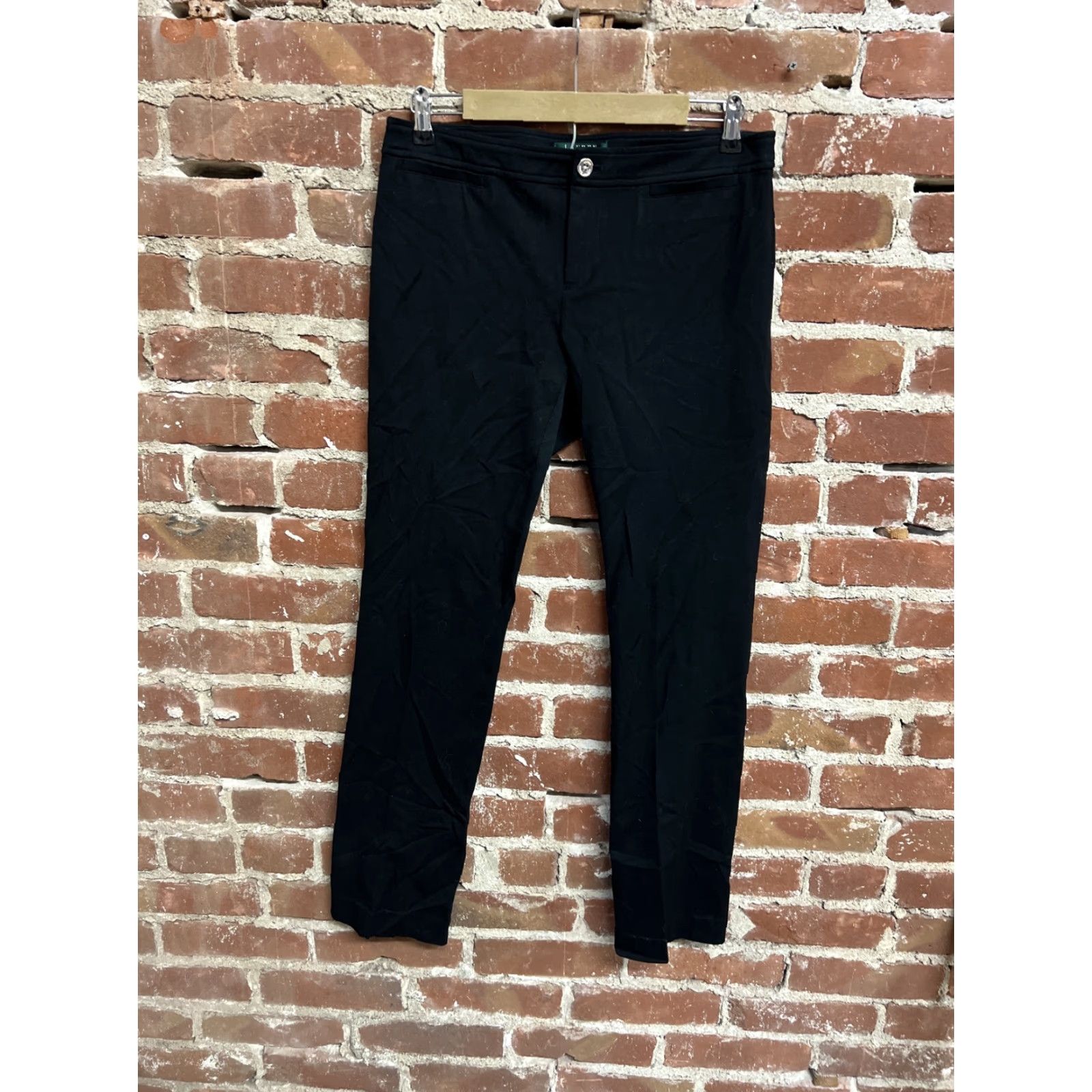 Ralph Lauren Lauren Ralph Lauren Womens Dress Pants Black 8 Tapered Pant Size 8 Women Dress Pants Black Women Mens? Size 30" / US 8 / IT 44 - 2 Thumbnail