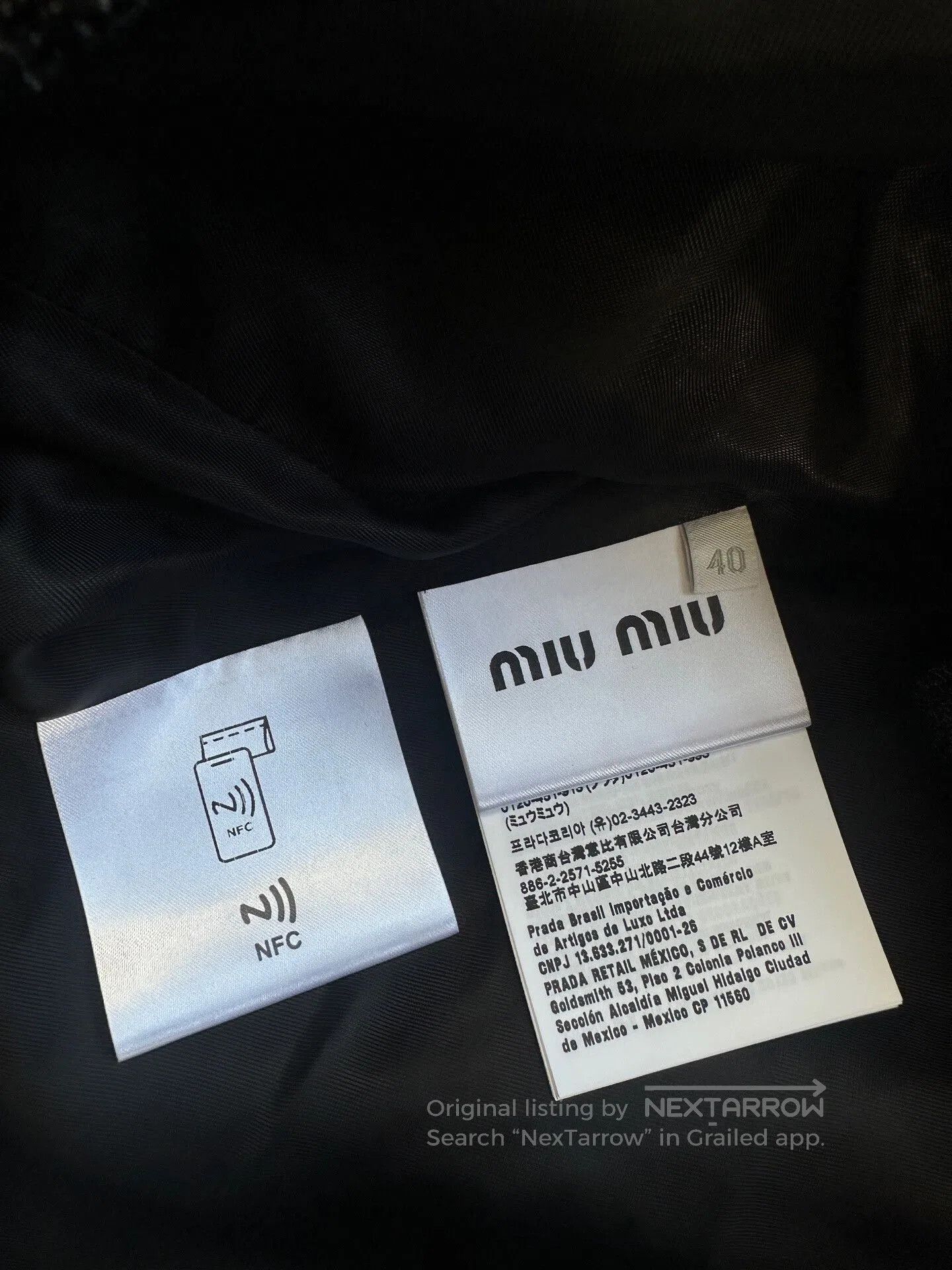 Miu Miu miu miu black tweed sequin jacket. Size M / US 6-8 / IT 42-44 - 4 Thumbnail