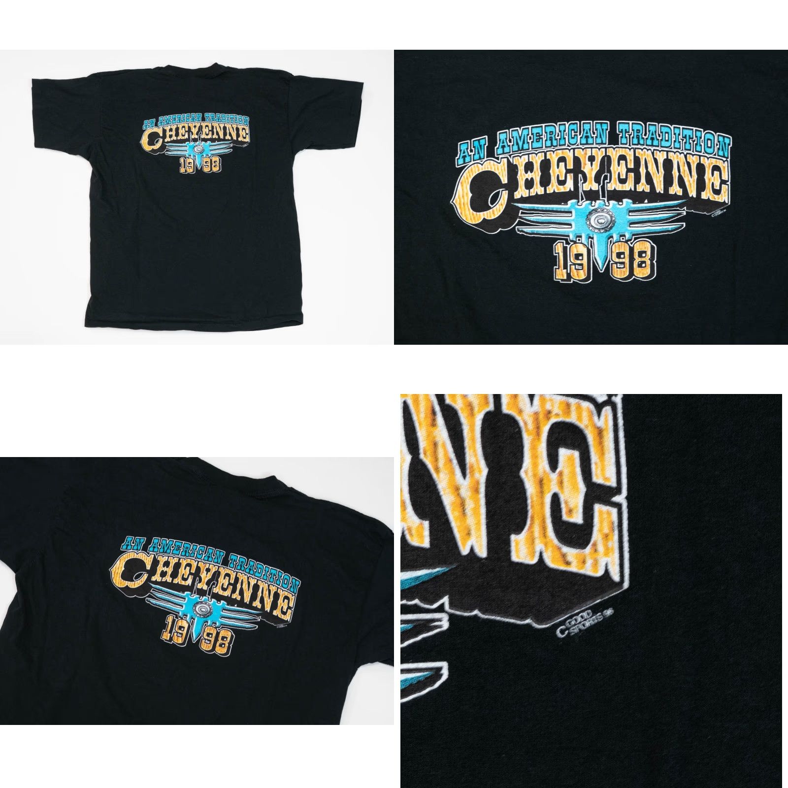 Fruit Of The Loom VINTAGE Cheyenne Frontier Days Shirt Mens XL Gray Annual Single Stitch 1998 Rodeo Size US XL / EU 56 / 4 - 10 Thumbnail