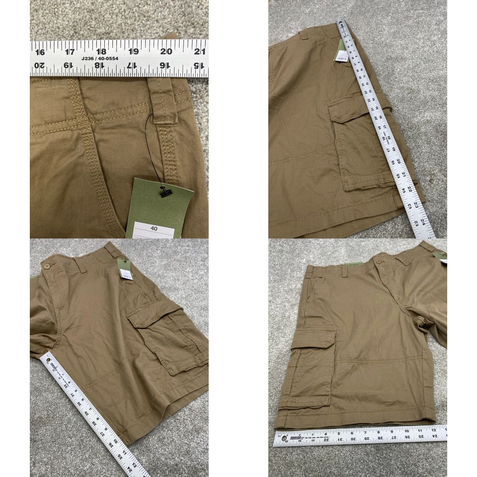 Vintage VINTAGE Goodfellow Cargo Shorts Men's 40 Brown Stretch NWT 4676 Size US 40 / EU 56 - 8 Thumbnail