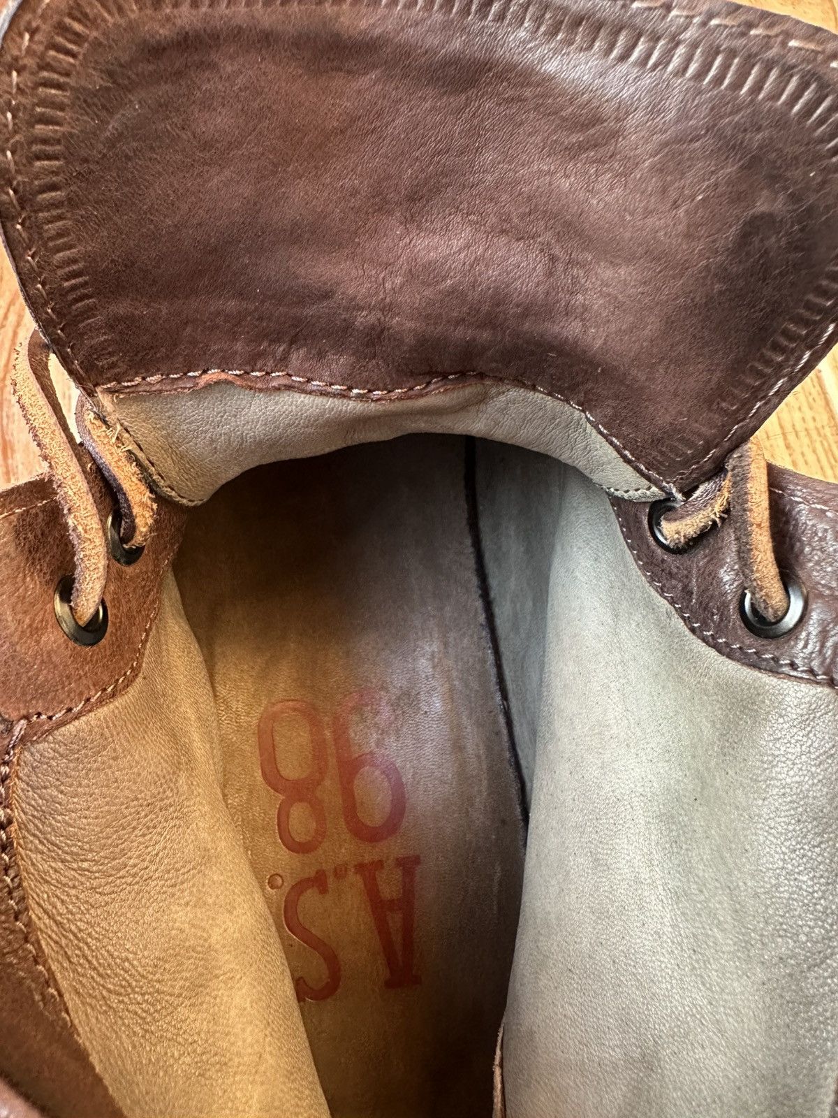 A.S.98 AS 98 Leather Boots Avant Garde Burnished Combat x Guidi Size US 12 / EU 45 - 17 Thumbnail