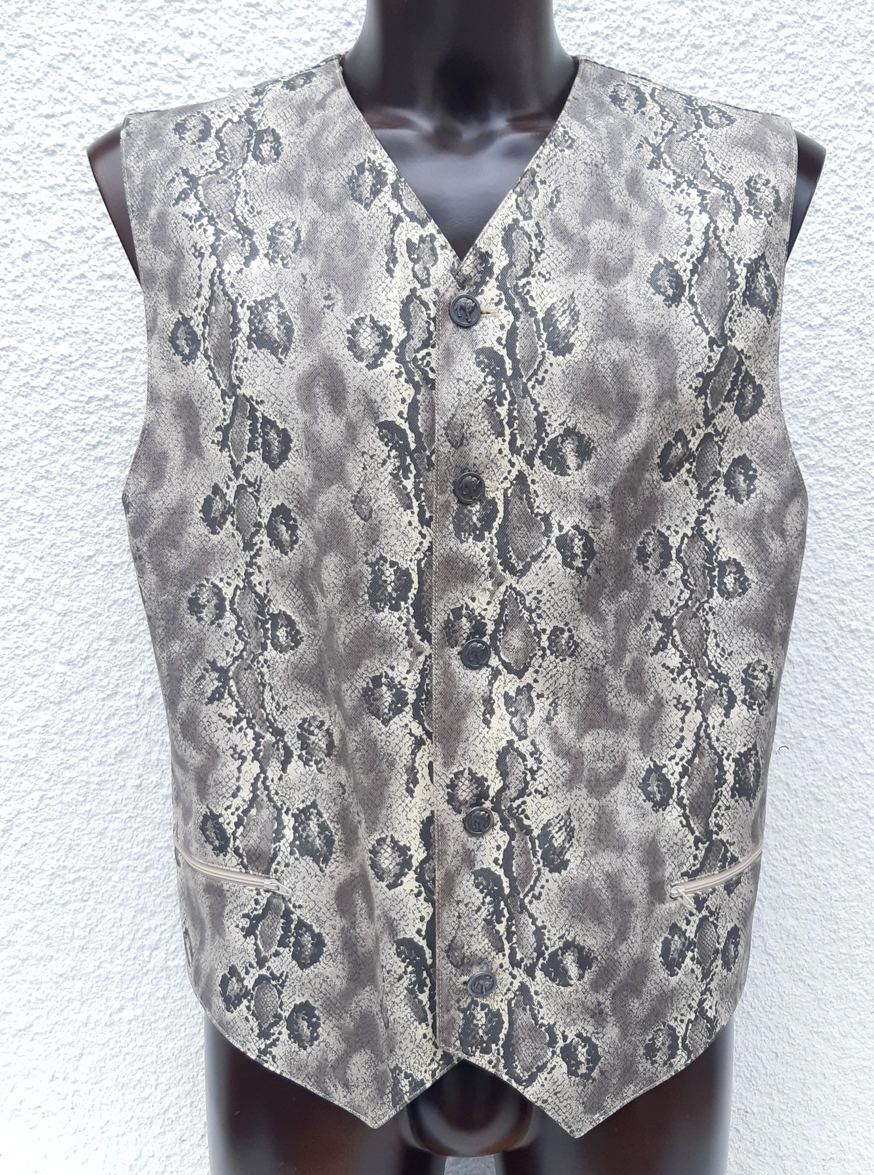 Versus Versace Vintage 90s GIANNI VERSACE VERSUS men's vest Size 42R - 1 Thumbnail