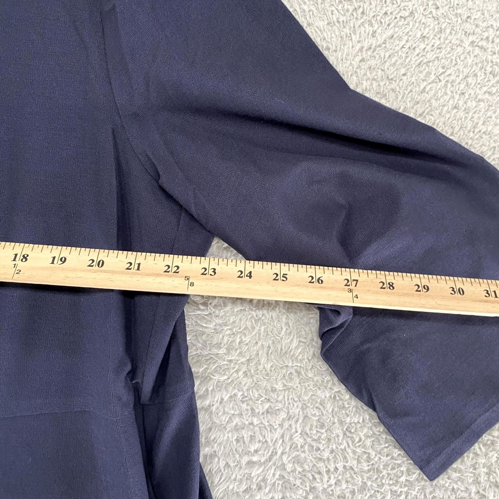 Eileen Fisher Eileen Fisher Coatigan Womens 1X Navy Blue Button Front Crepe Lagenlook Cardigan Size XL / US 12-14 / IT 48-50 - 7 Thumbnail
